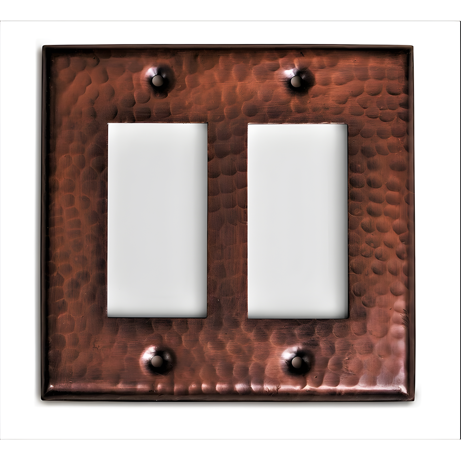 Monarch Abode Hand Hammered 2 - Gang Rocker Standard Wall Plate