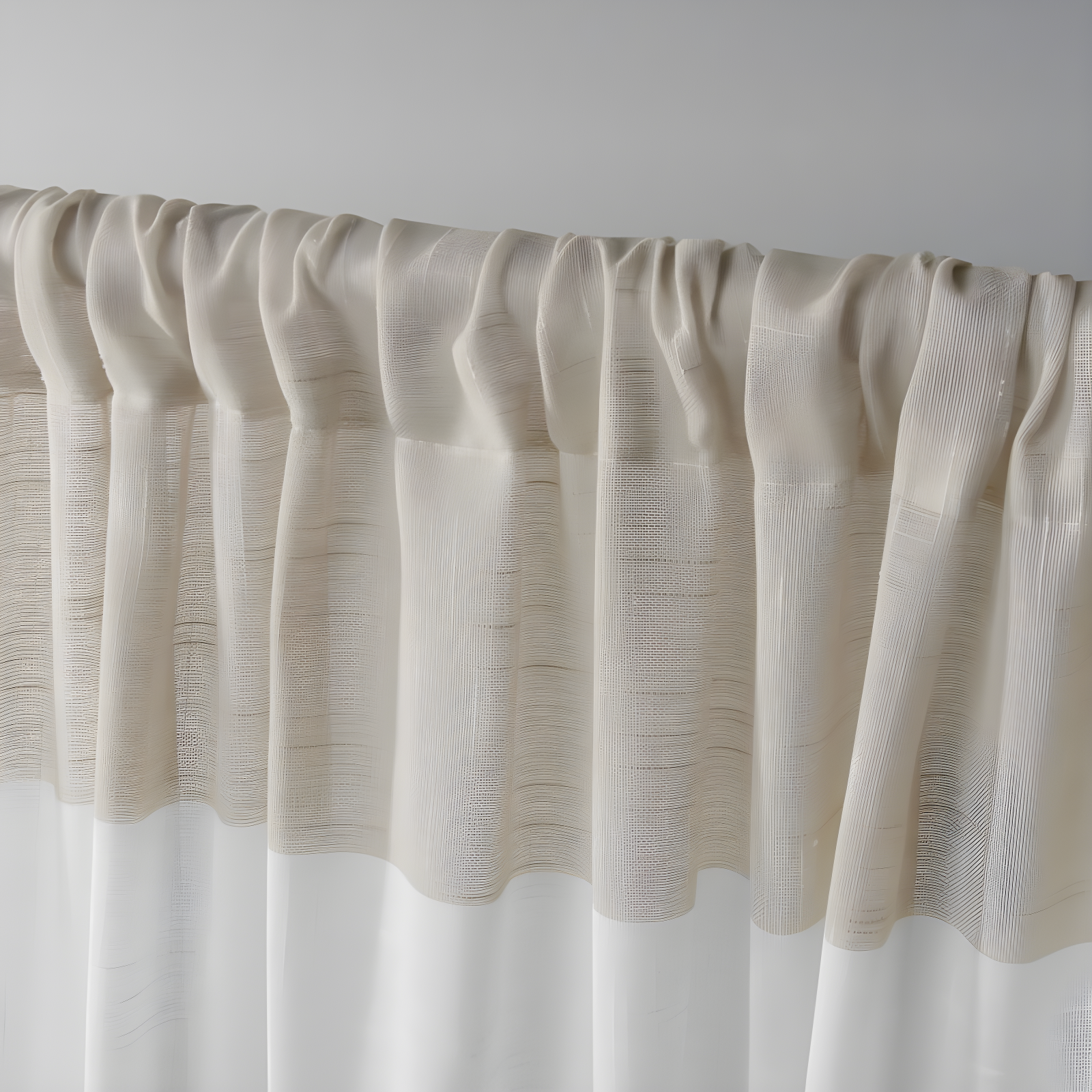 Set of 2 (96"x50") Darma Rod Pocket Window Curtain Panel Linen - Exclusive Home: Light Filtering, Modern Rugby Stripe