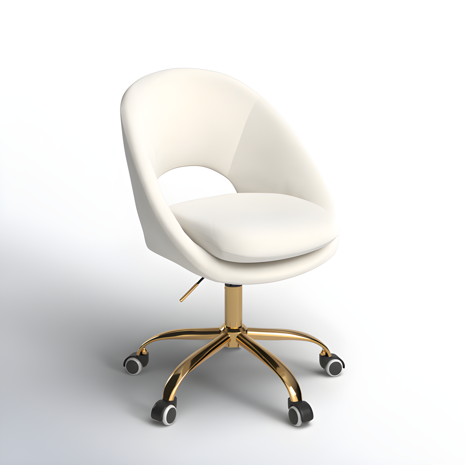 Louise Velvet Modern Task Chair with Ergonomic Design