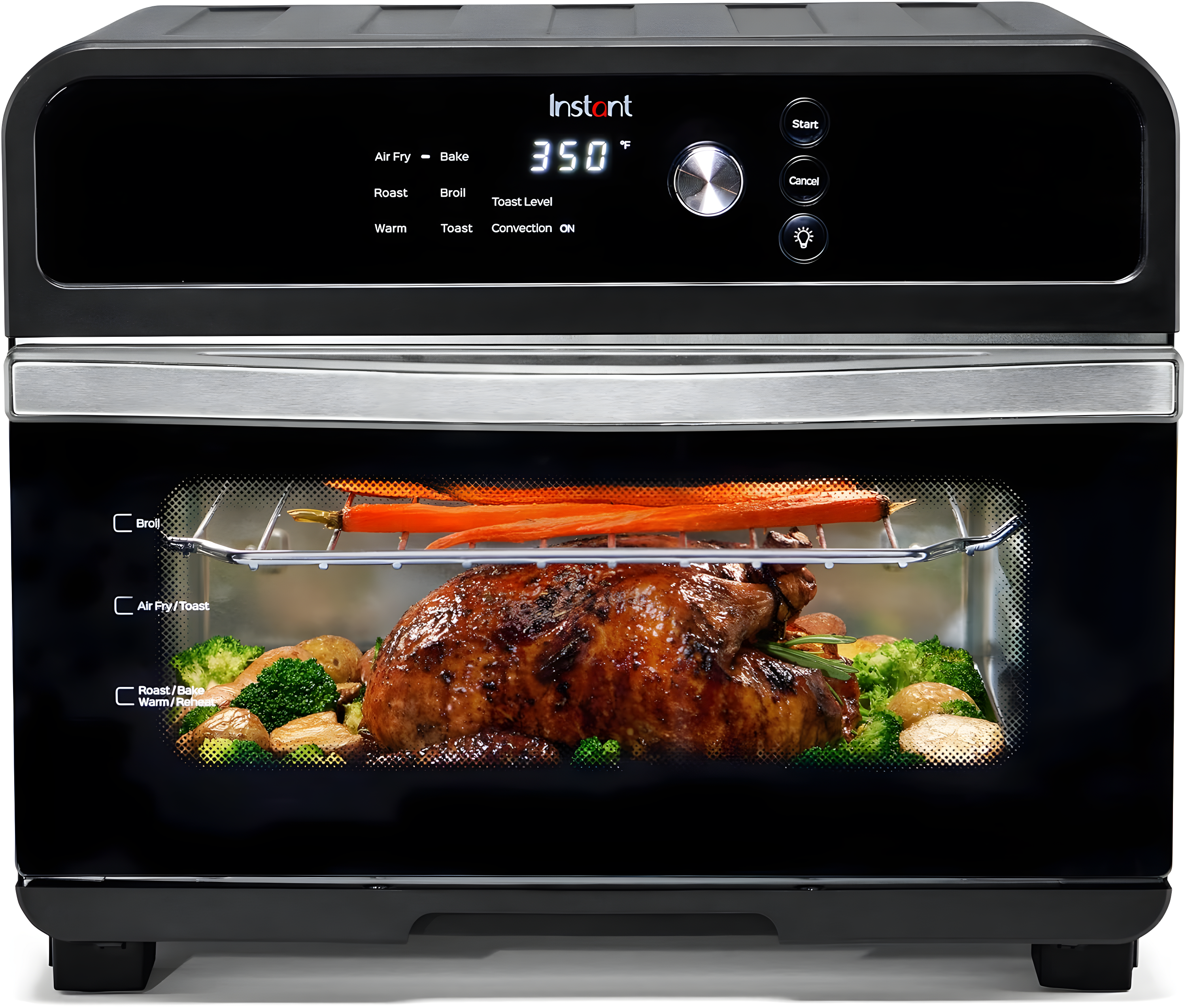 Instant 6026917 Programmable Air Fryer Oven, Black