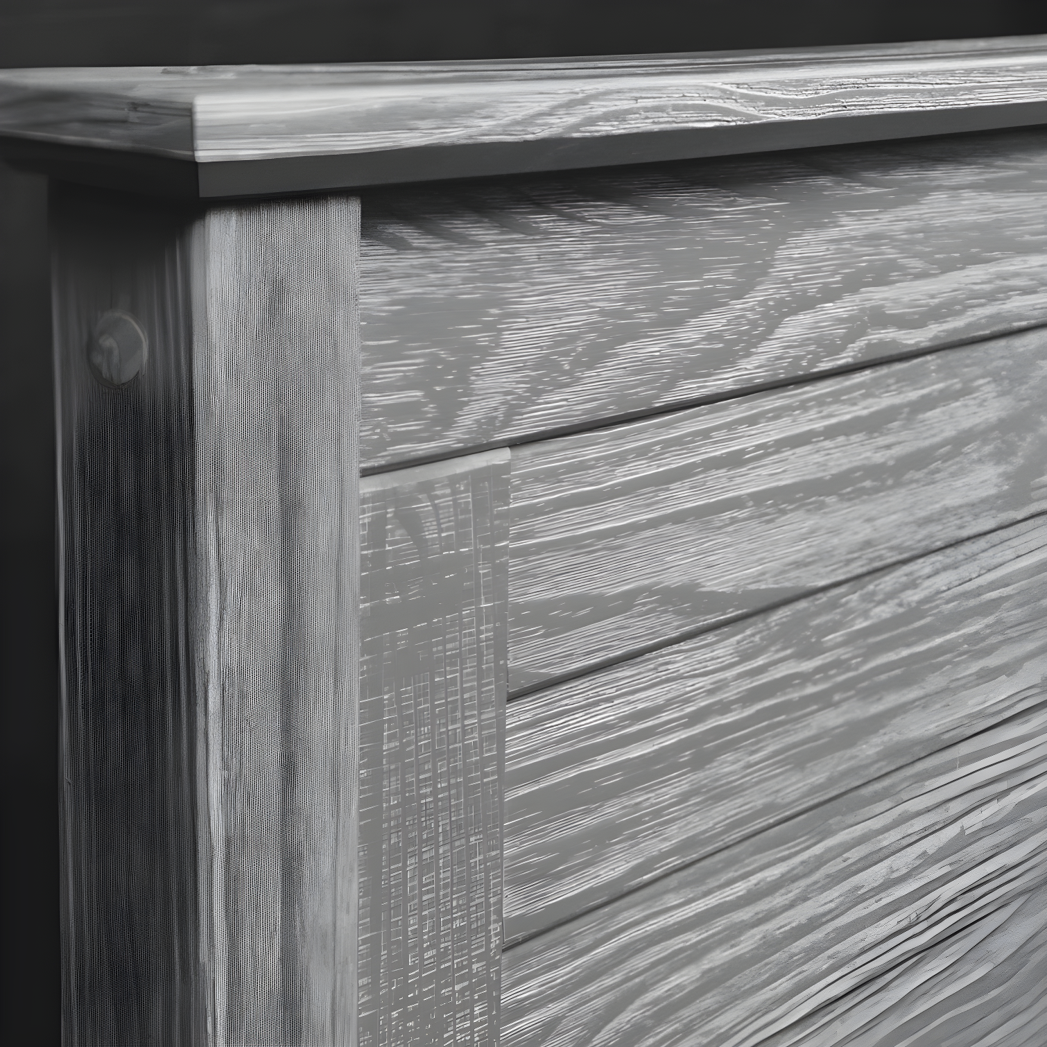 Greenport Solid Wood Louvered Bed