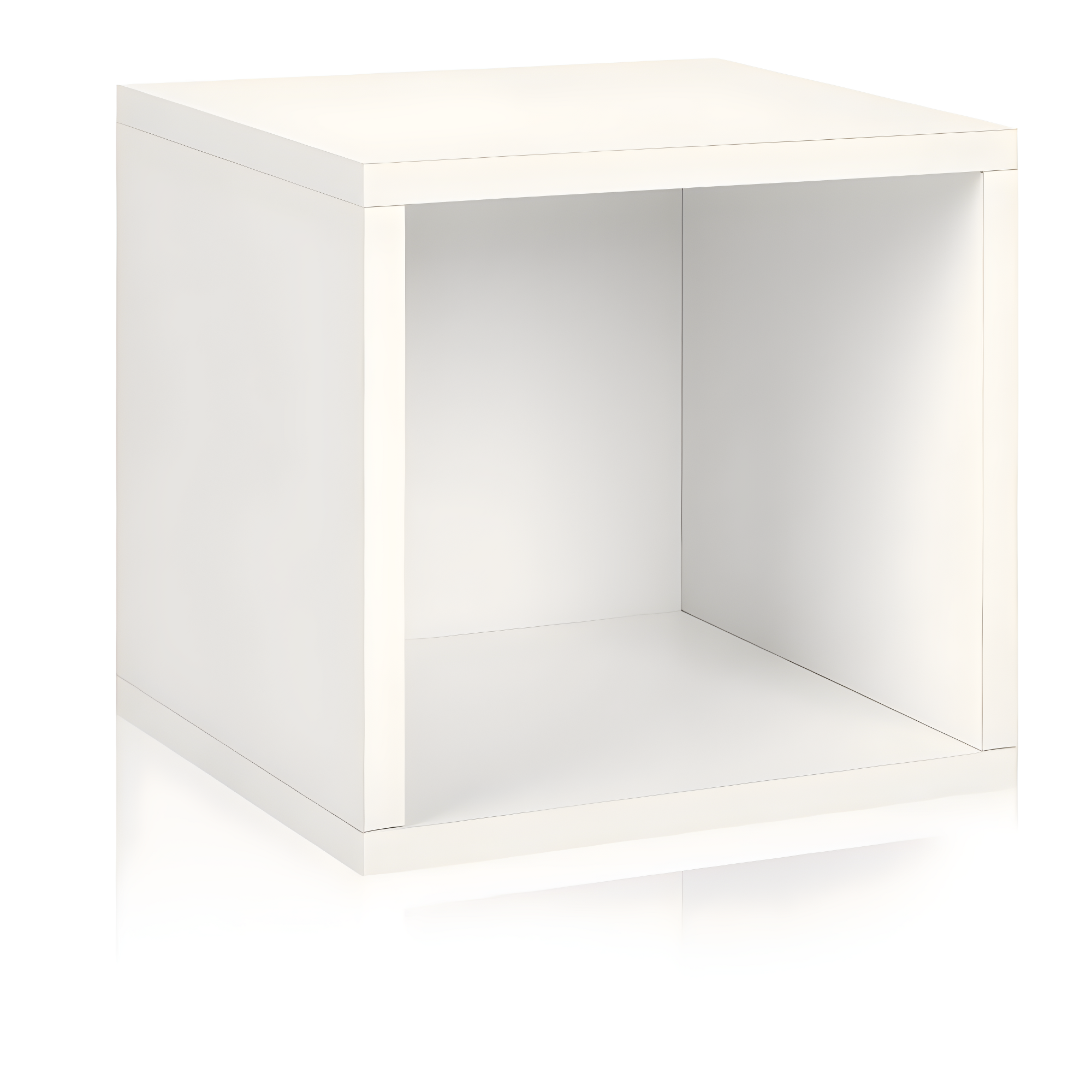 Way Basics Eco Stackable Storage Cube and Cubby Organizer, White