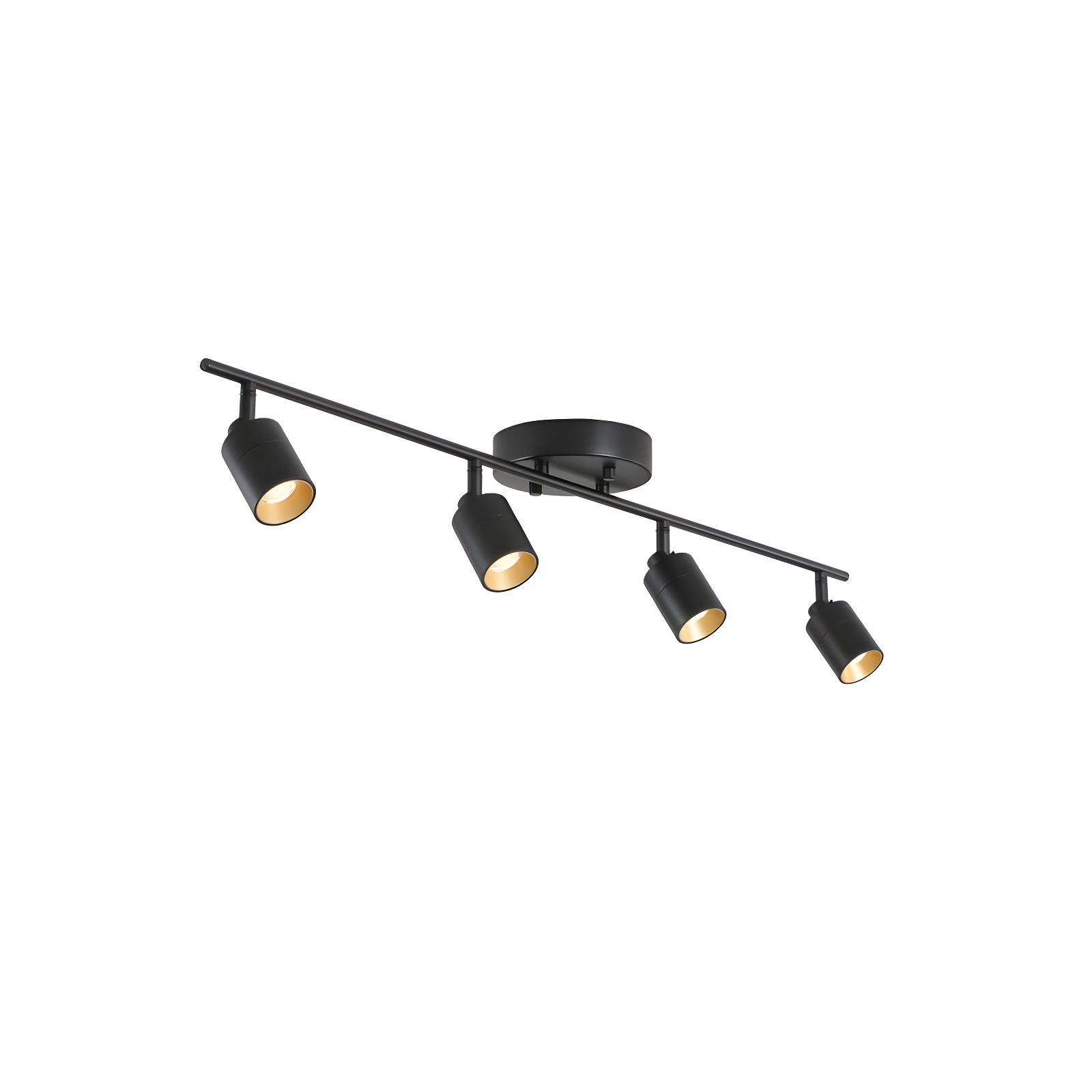 Vidalite Shura 4-Light Integrated LED Track Light w/ Rotatable Heads, 3 ft. Track Lighting Kit, 3000k, 2240 Lumen