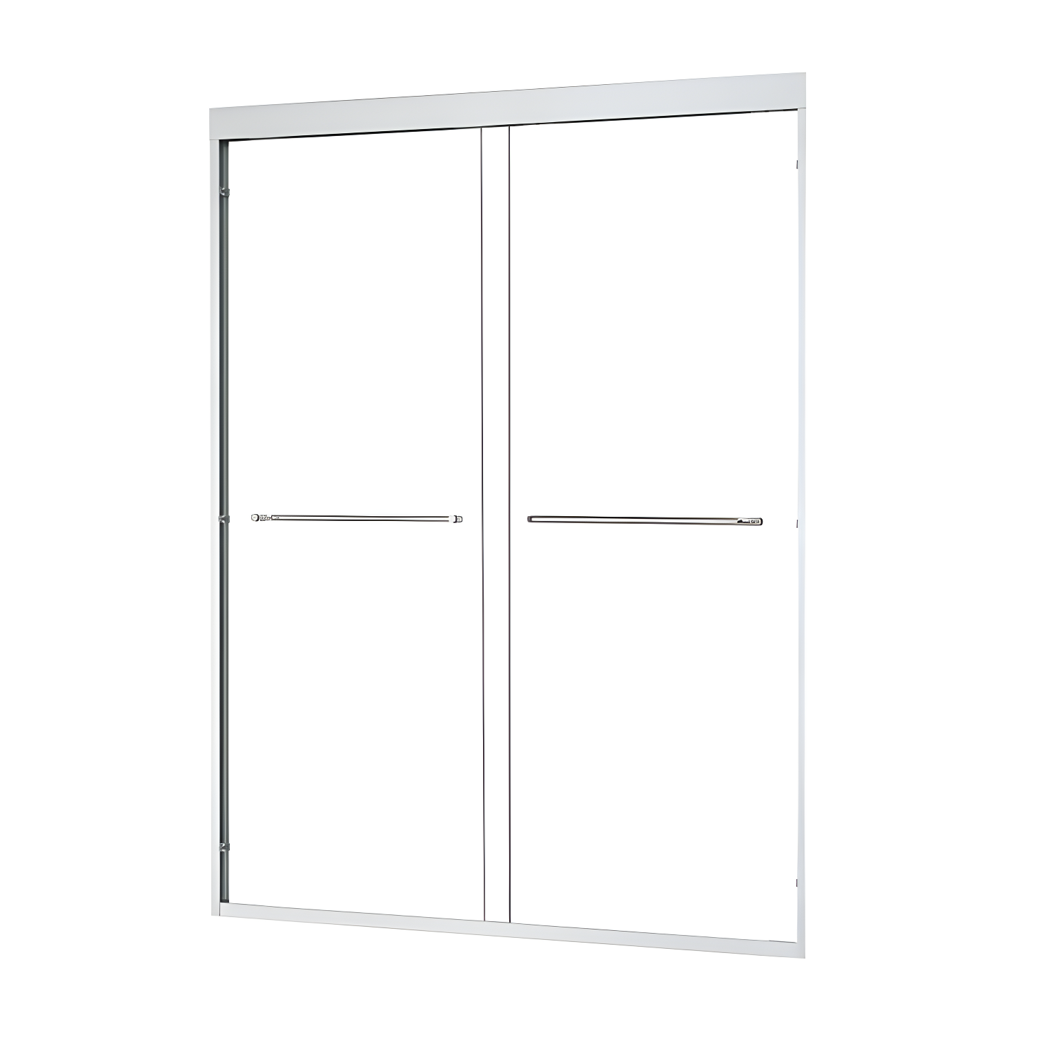 Ennis 48" W x 76" H By Pass Framed Shower Door with Clear Glass