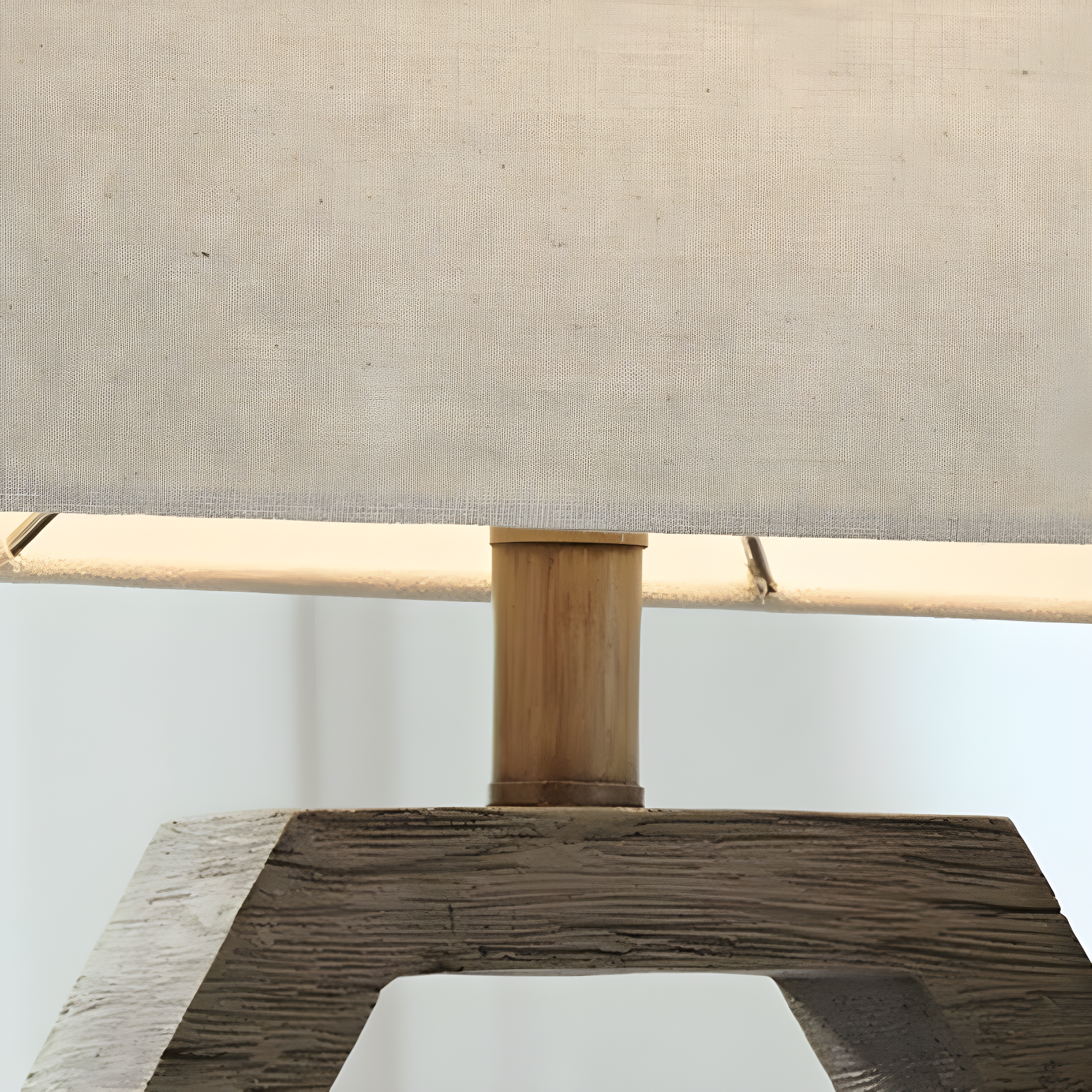 Marilu Table Lamp Gray/Brown - Signature Design by Ashley: Hexagonal Base, Polyester Shade, UL Listed