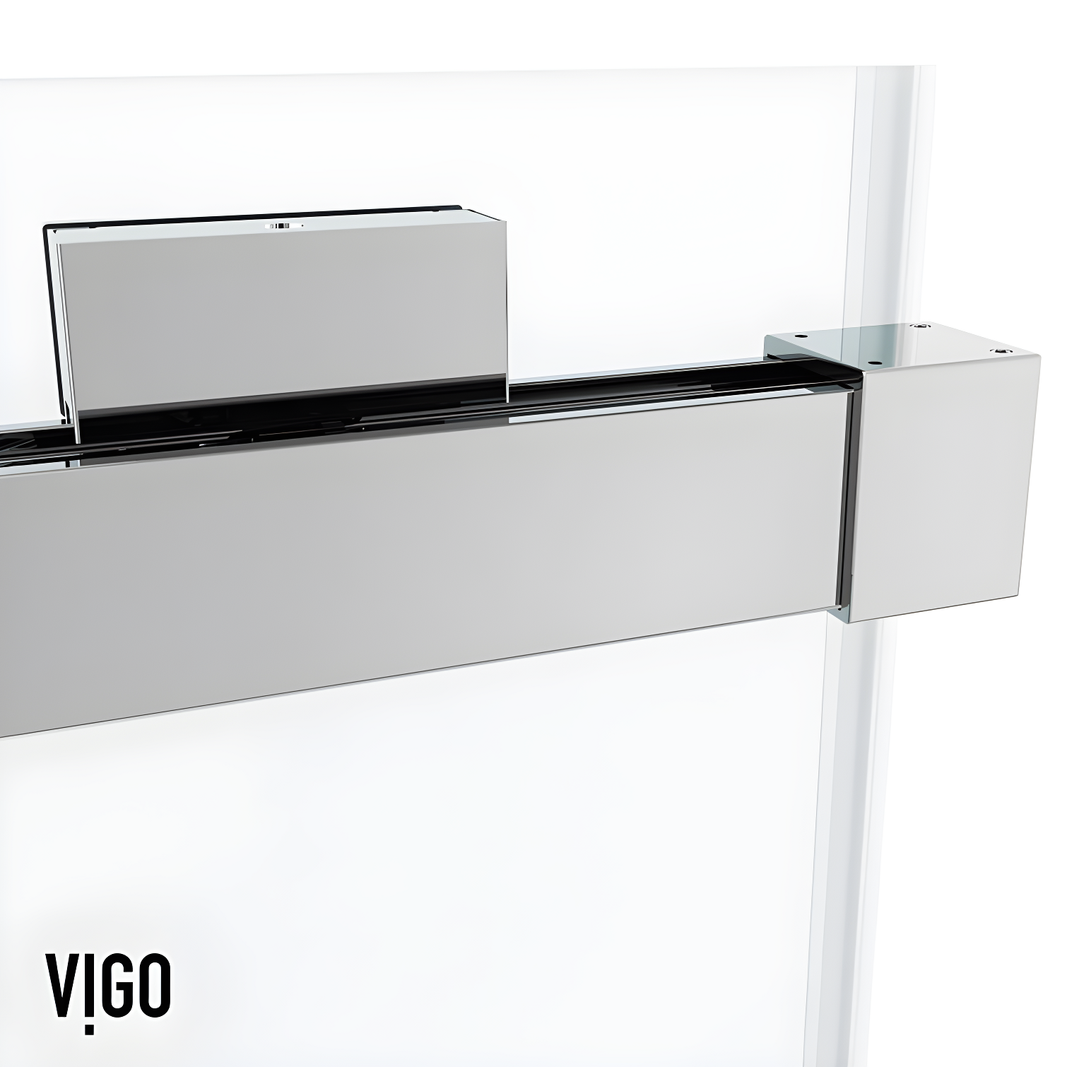 Houston 56-60" W x 66" H Double Sliding Frameless Tub Door with 3/8" Clear Glass