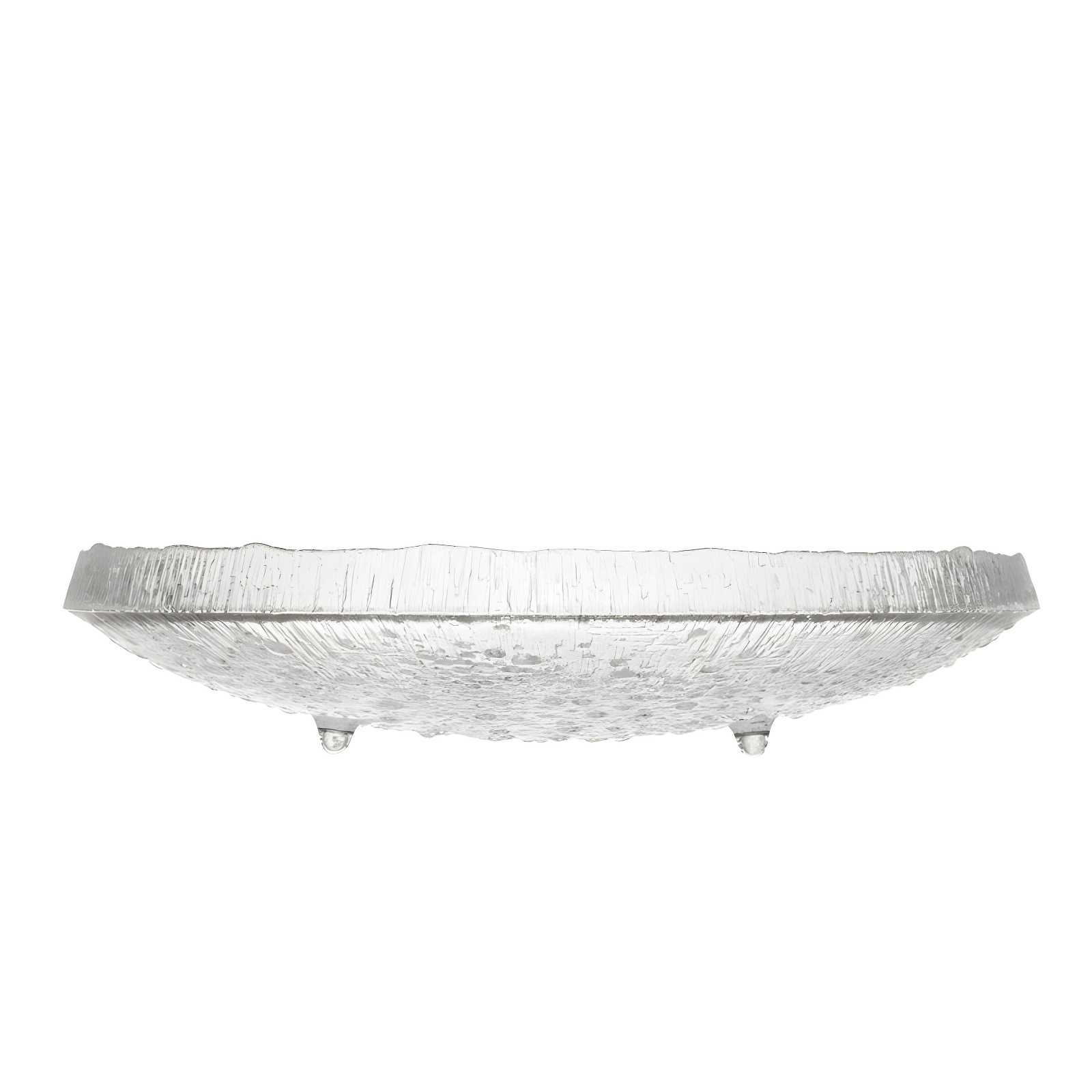Iittala Ultima Thule Glass Sleek Decorative Plate in Clear