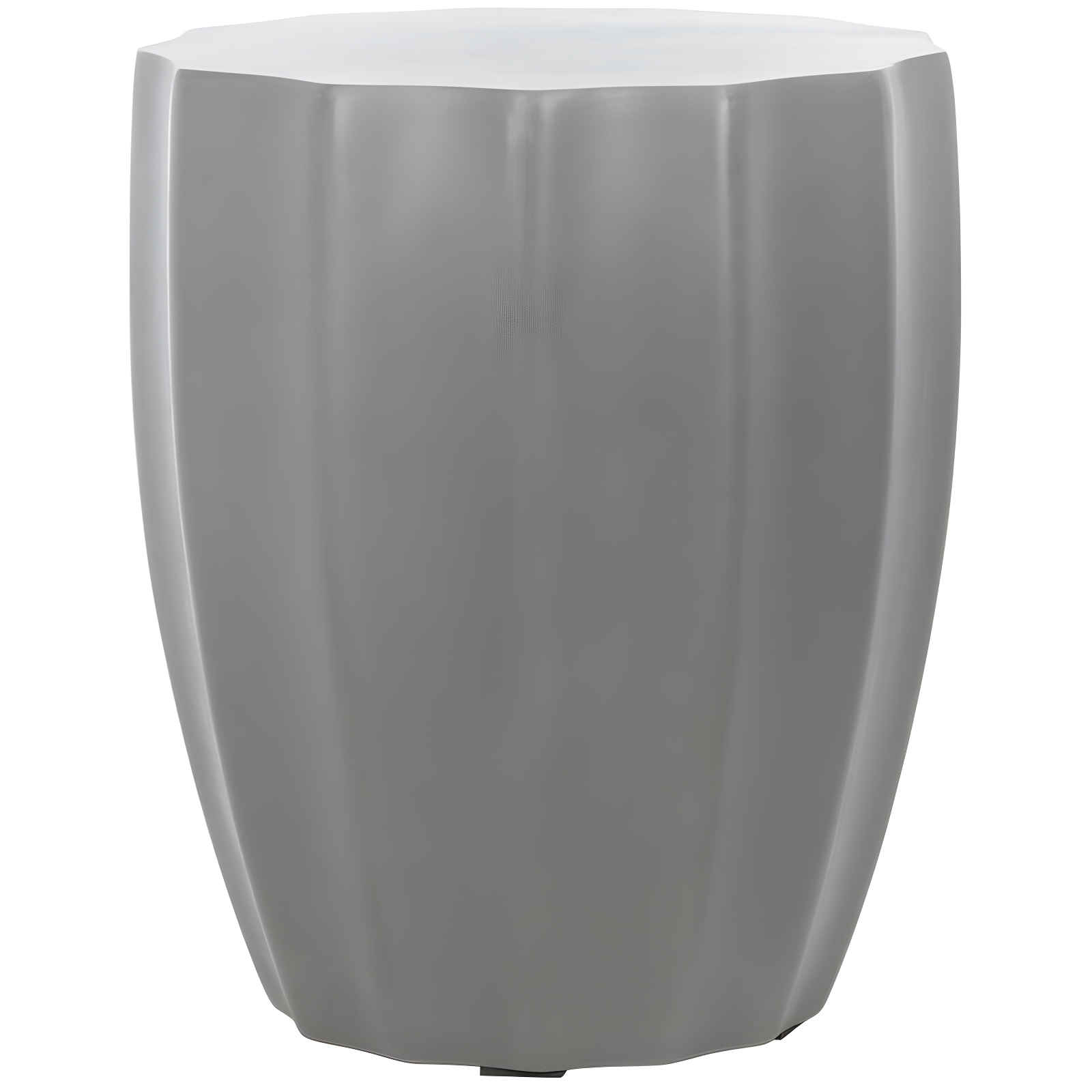 Jaslyn Concrete Indoor/Outdoor Accent Stool - Dark Grey - Safavieh