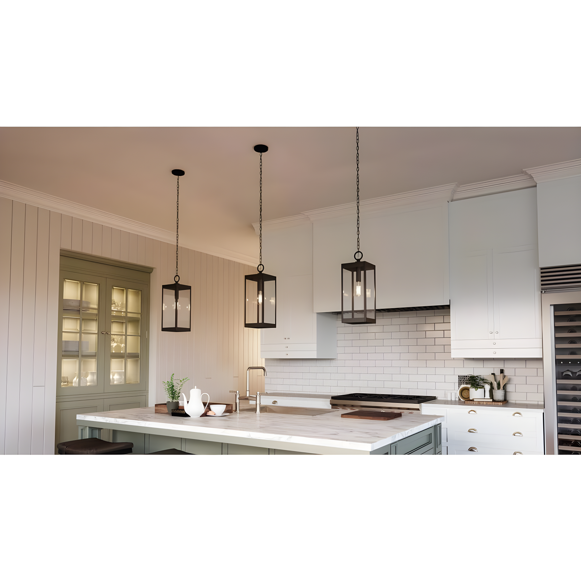 Quoizel Westover 20 3/4"H Earth Black Outdoor Hanging Light