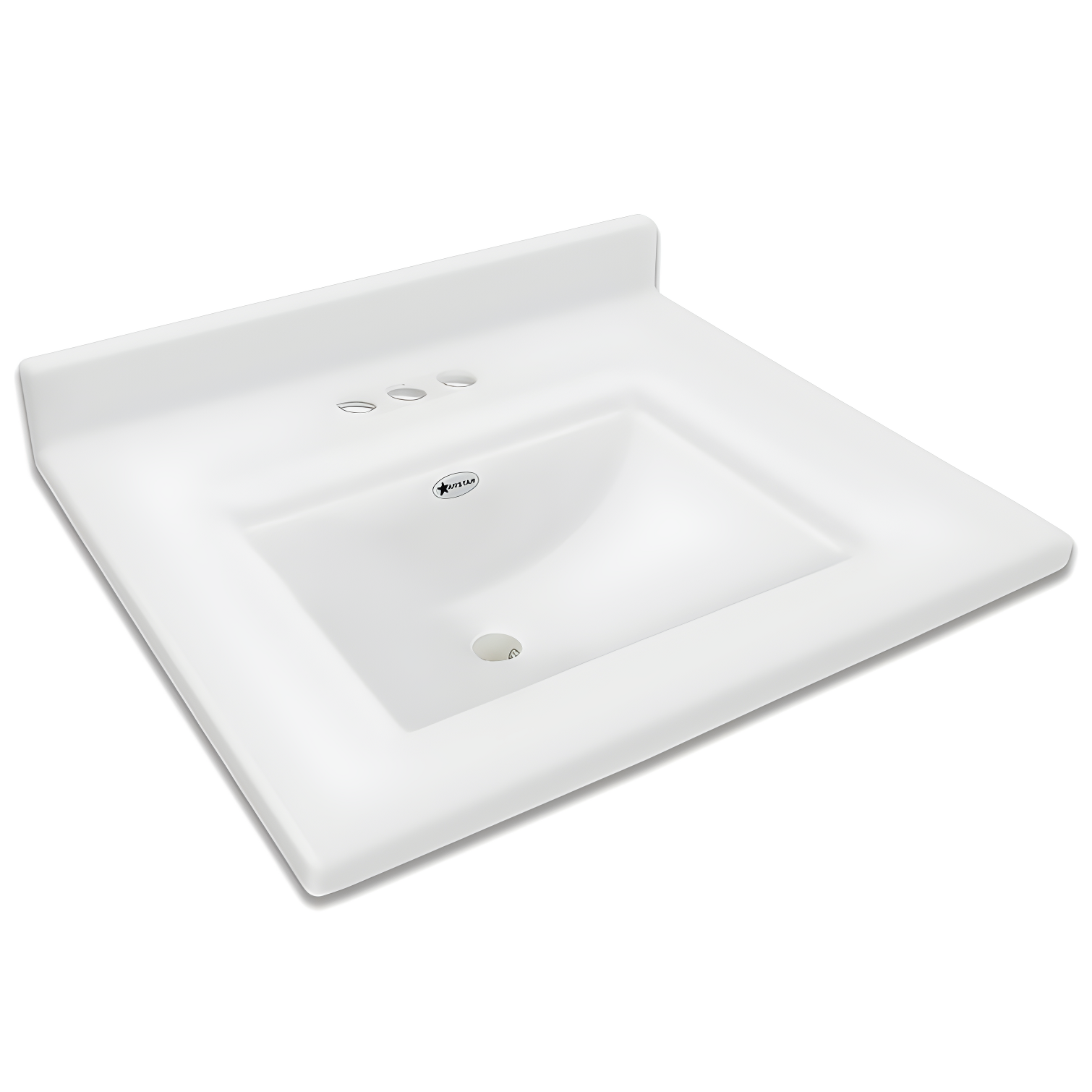 Camila 25'' Marble Single Bathroom Vanity Top with Sink