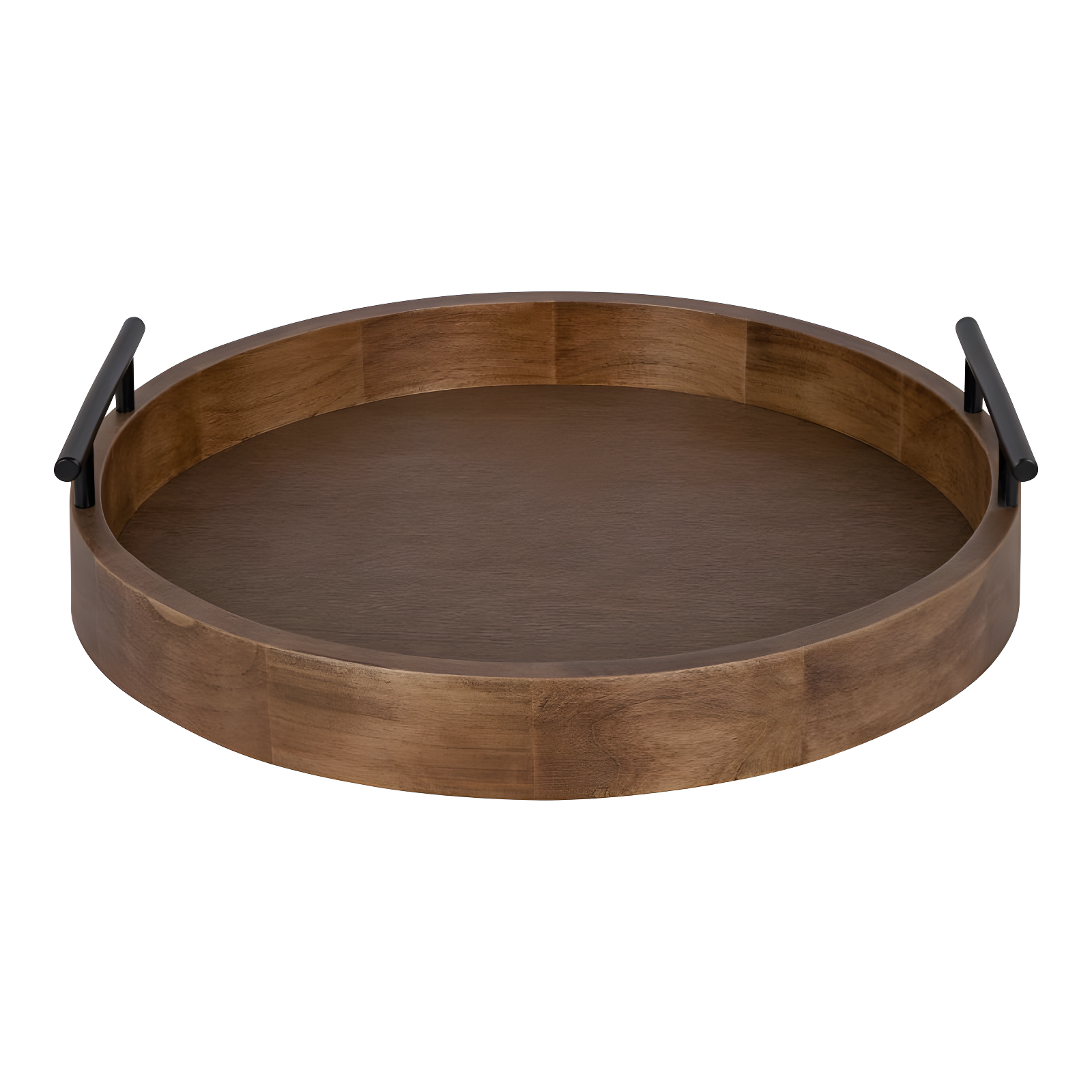 Kate and Laurel Lipton Tray, 18" Diameter, Natural