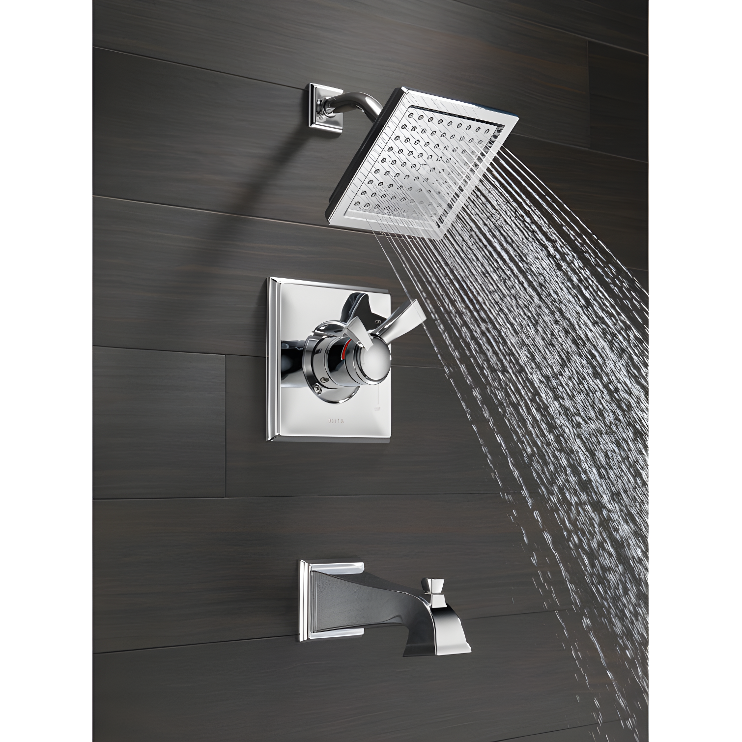 Dryden Tub and Shower Faucet with H2Okinetic Technology