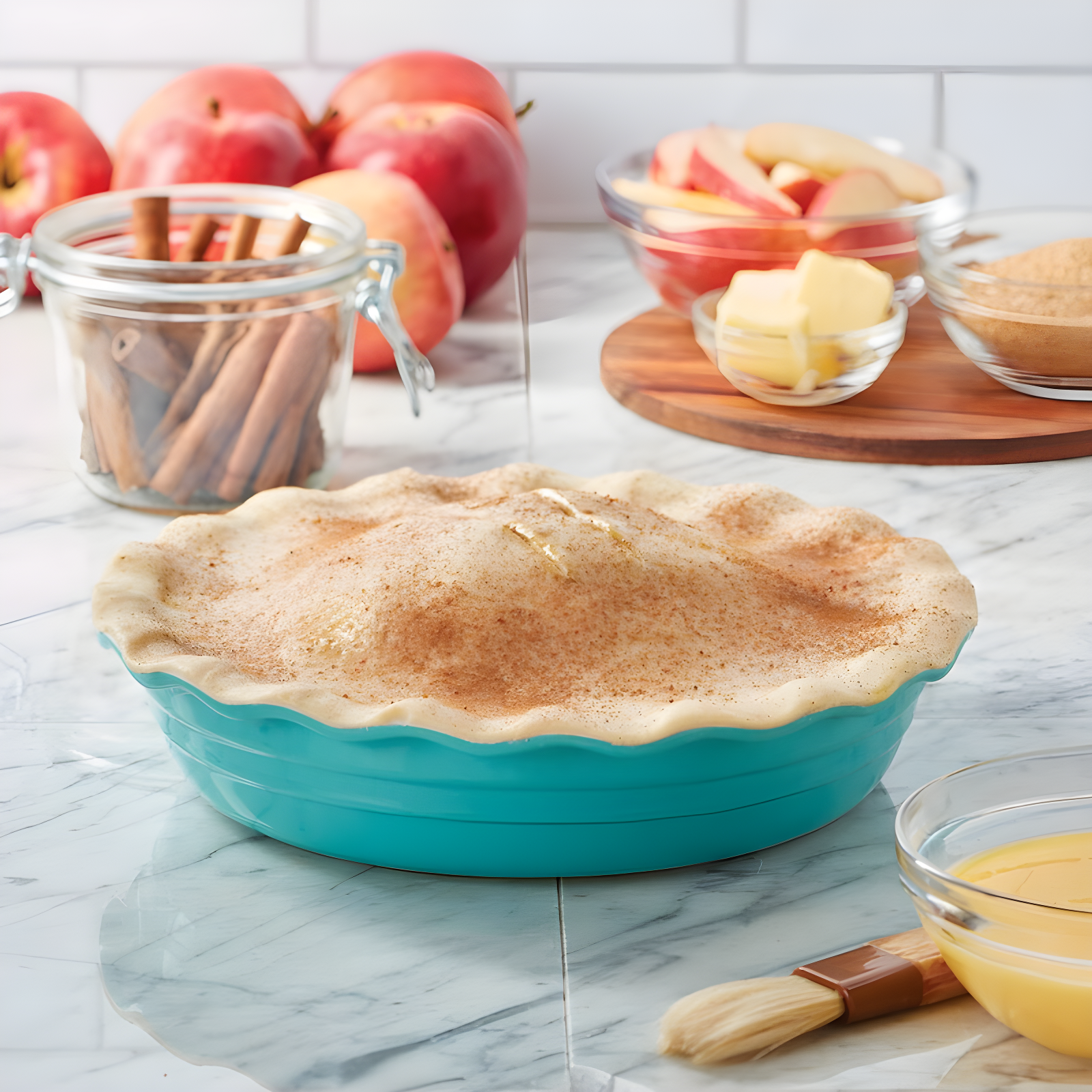 Baker's Advantage Baker's Advantage 10-Inch Stoneware Ceramic Pie Dish