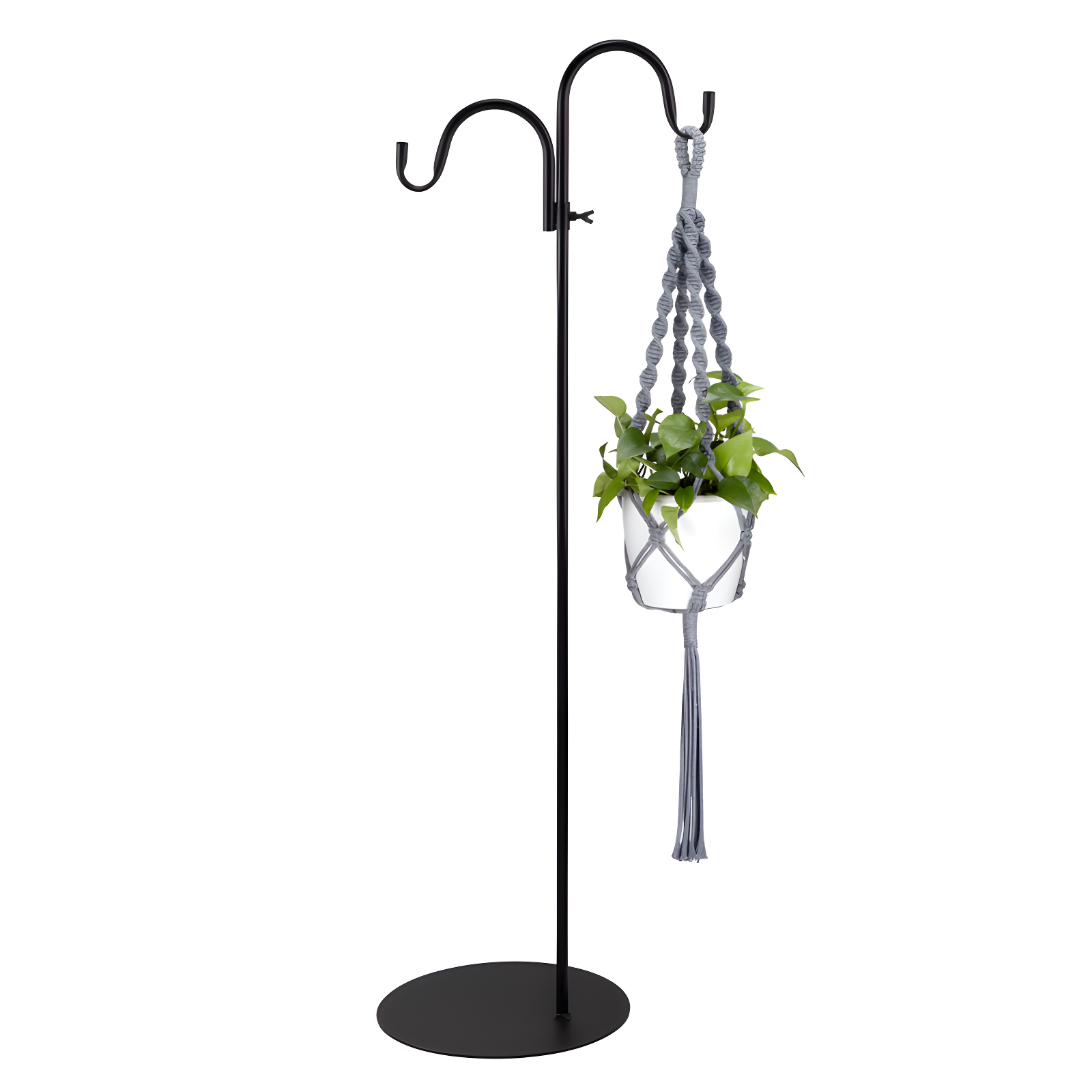 Shepherds Hooks For Outdoor - Hanging Bird Feeder Plant Pot Hook Stand Pole For Garden - Adjustable Hooks For Hummingbird Feeders And Plants