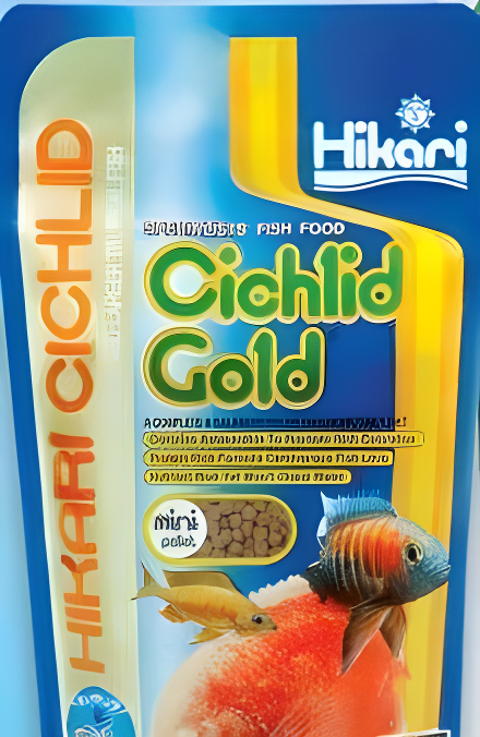 Hikari Cichlid Gold Color Enhancing Sinking Fish Food - Mini Pellet - 2.2 lbs
