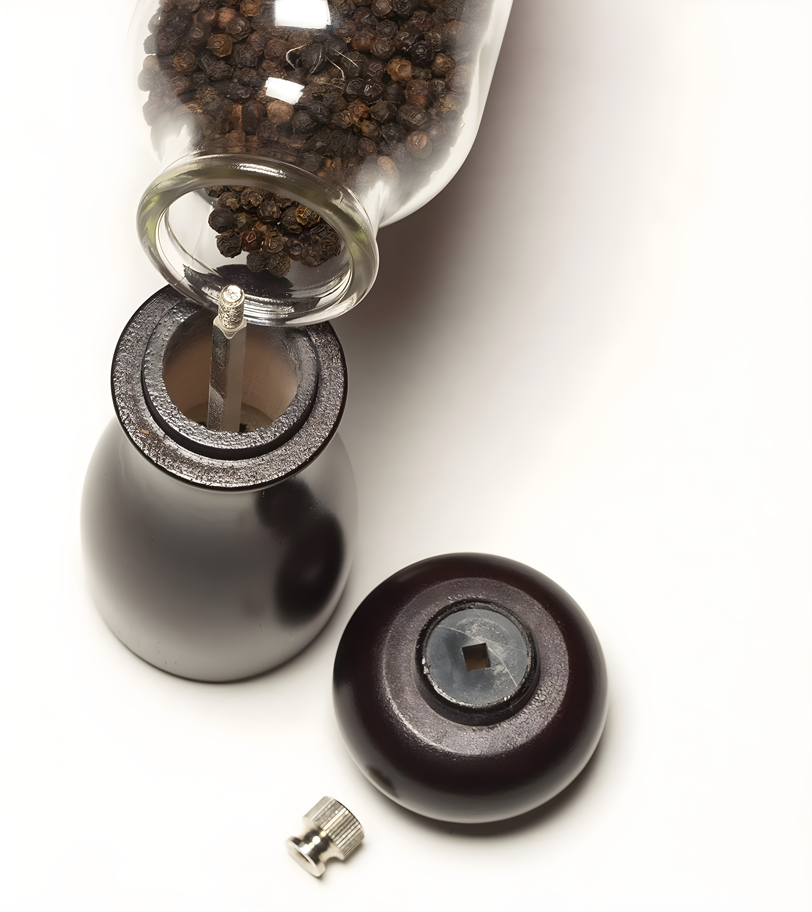 Olde Thompson 6" Caffe Wood Pepper Mill and Salt Shaker Set