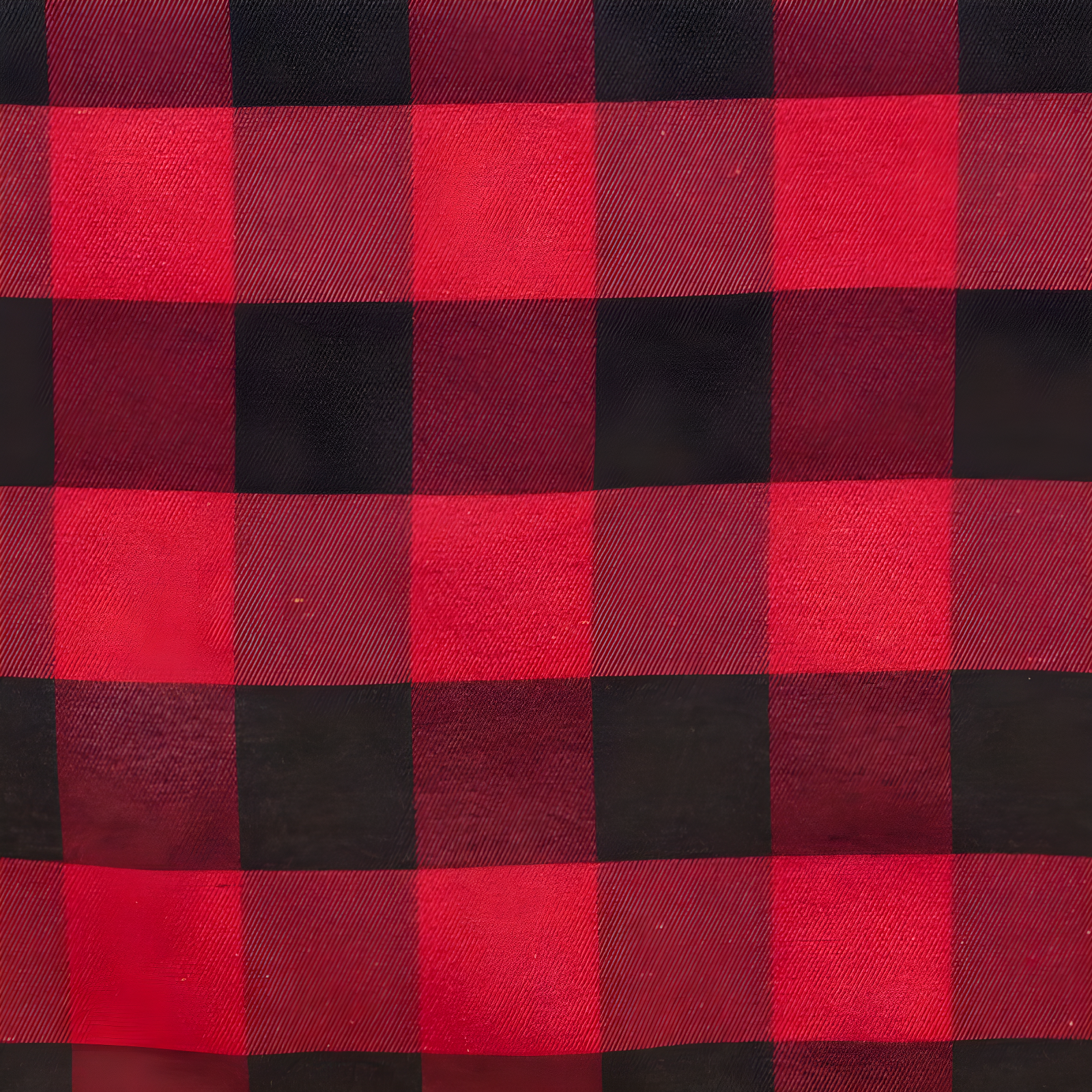 Saro Lifestyle Buffalo Plaid Cotton Blend Tablecloth, Red, 70" Round