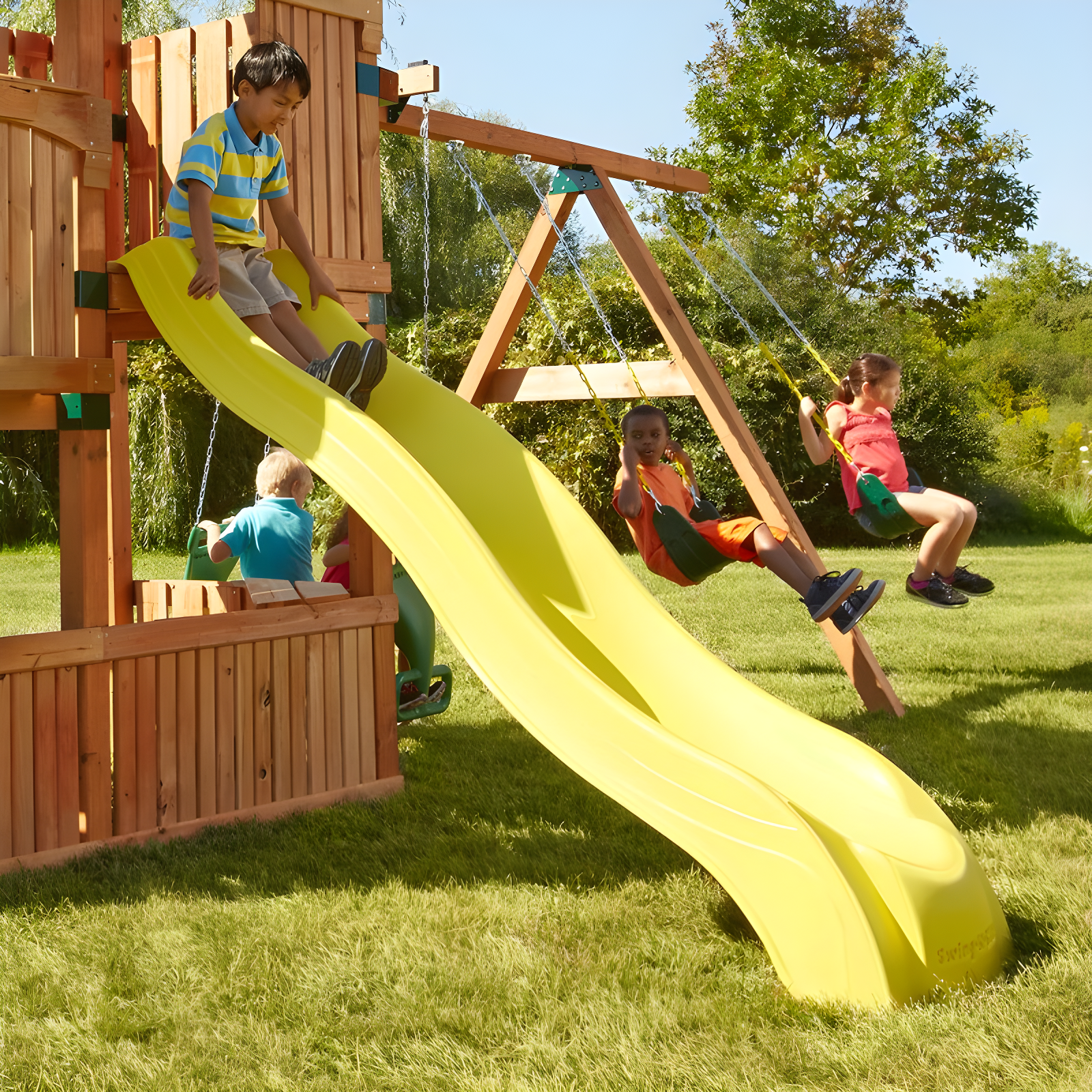 Ready To Build Custom Alpine Wave Slide for 5' Deck