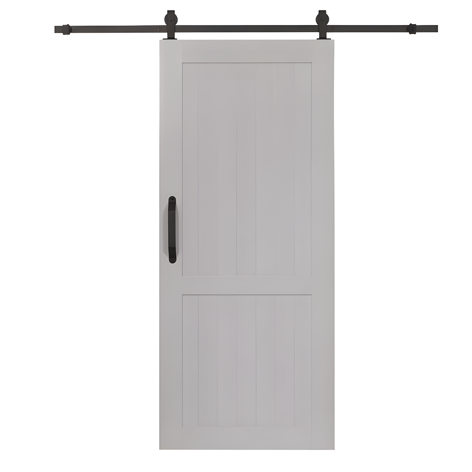 LTL Home Products Millbrooke 84'' Hollow Paneled with Installation Hardware Kit Barn Door