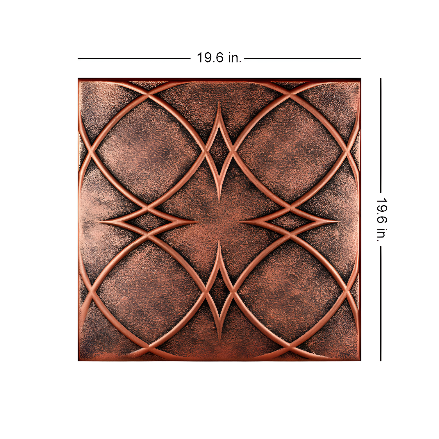 A La Maison Ceilings Circles and Stars 1.6 ft. x 1.6 ft. Polystyrene Glue-up Ceiling Tile (Set of 48)