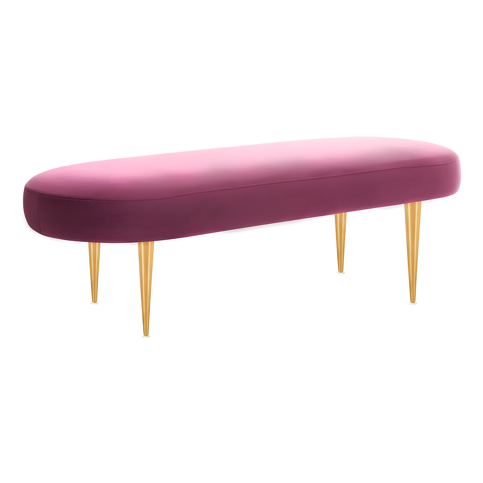 Corinne Oval Bench - SFV4704 - Plum/Gold - Safavieh Couture