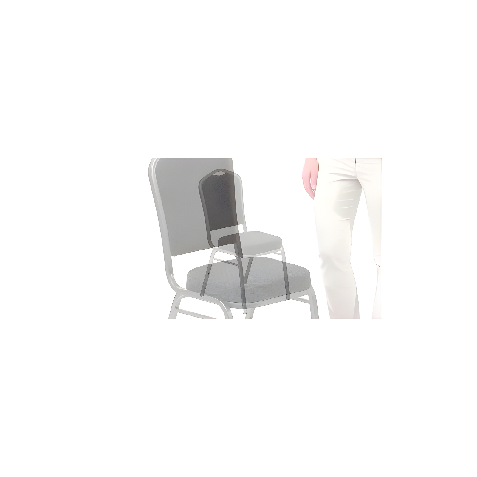 Flash Furniture HERCULES Series Crown Back Stacking Banquet Chair in Burgundy Fabric - Gold Vein Frame