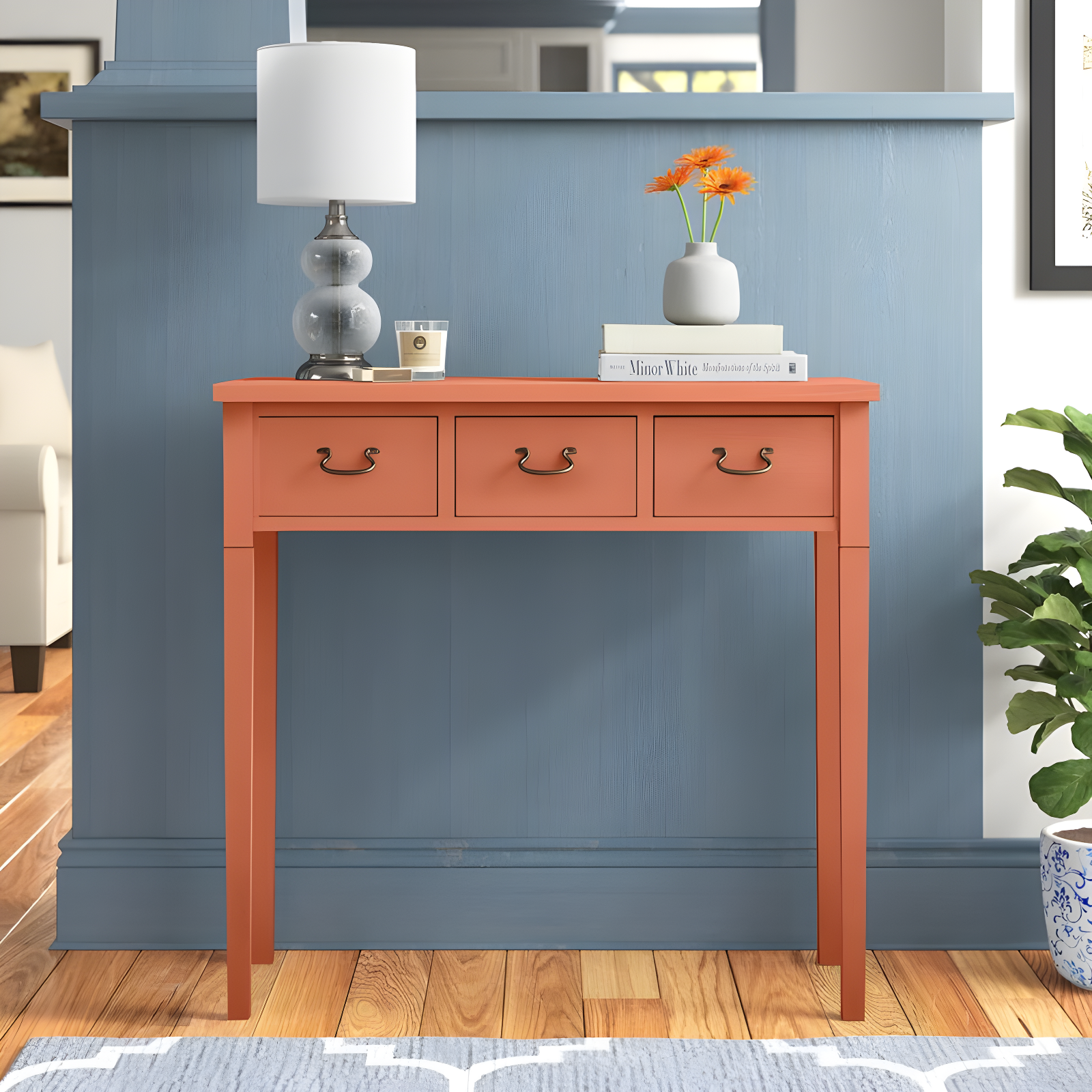 Winston Porter Tabresha 33'' Solid Wood Console Table