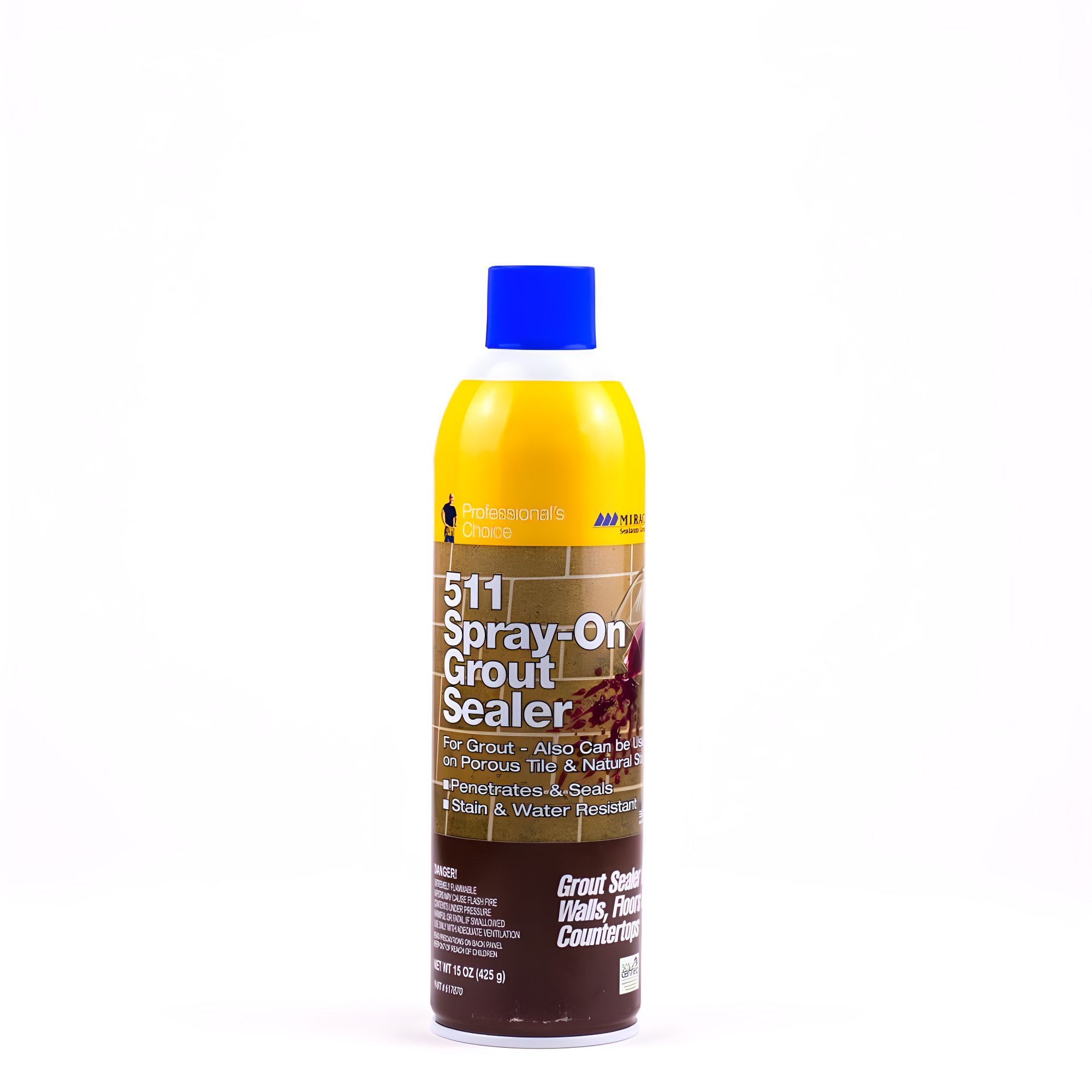 Miracle Sealants 511 Spray-On Grout Sealer, 15oz, Aerosol