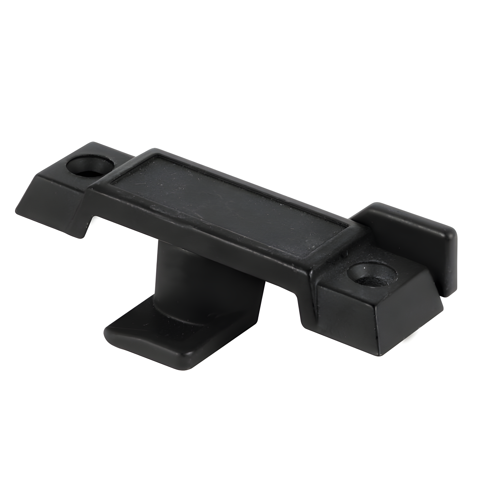 Prime-Line Sash Lock, Deep Offset Latch, 9/32 in. Projection, Fits Single and Double Hung Metal Windows, Diecast, Black-Painted, (Single Pack)