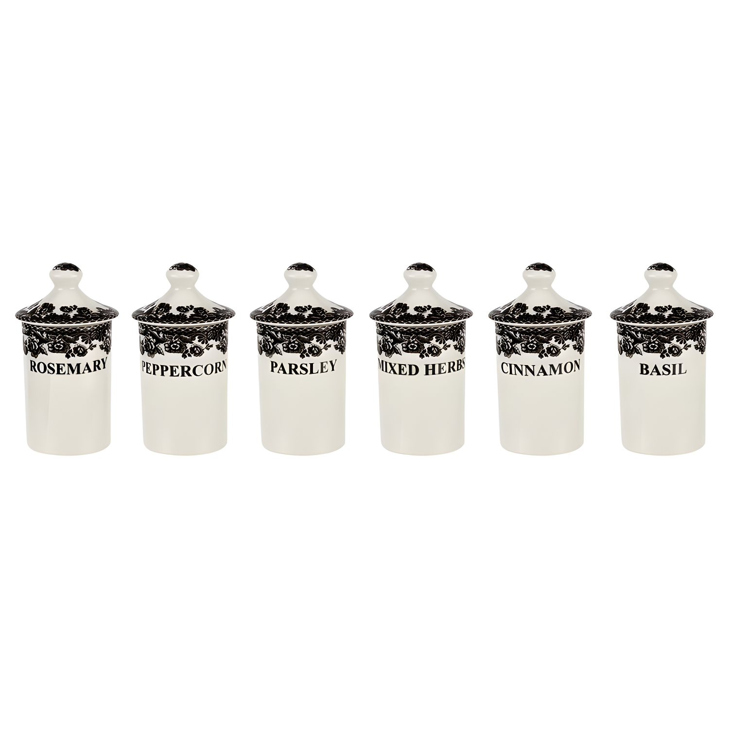 Spode Delamere Spice Jars (Set of 6)