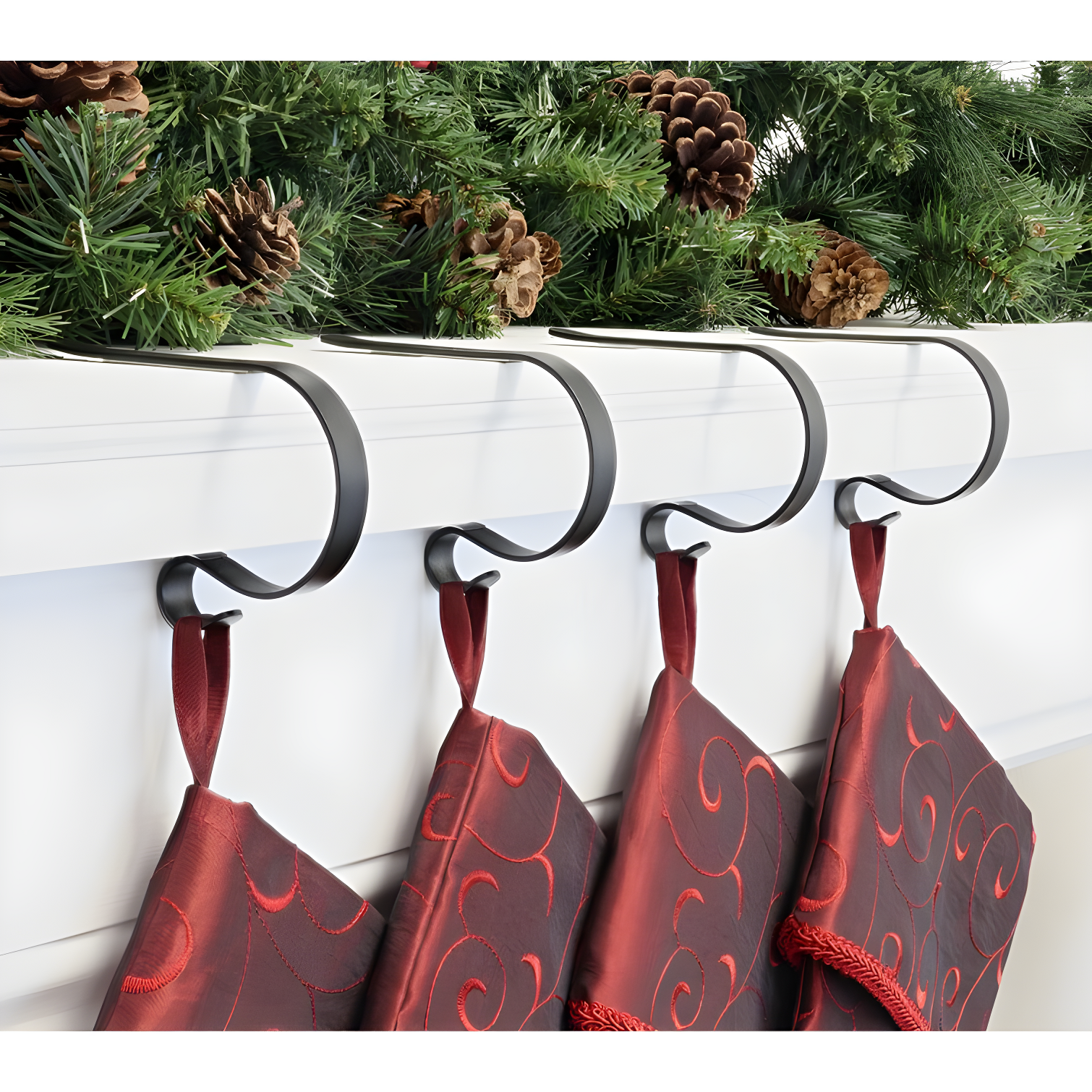 Haute Decor Original MantleClip Stocking Holder & Reviews | Birch Lane