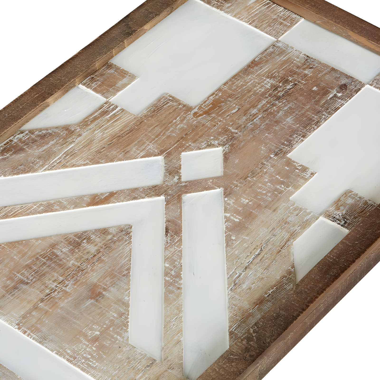 Set of 3 Gianna Wood Wall Decor Natural: Madison Park Mandal Panel, Two-tone, Geometric, Carved, Easy to Hang