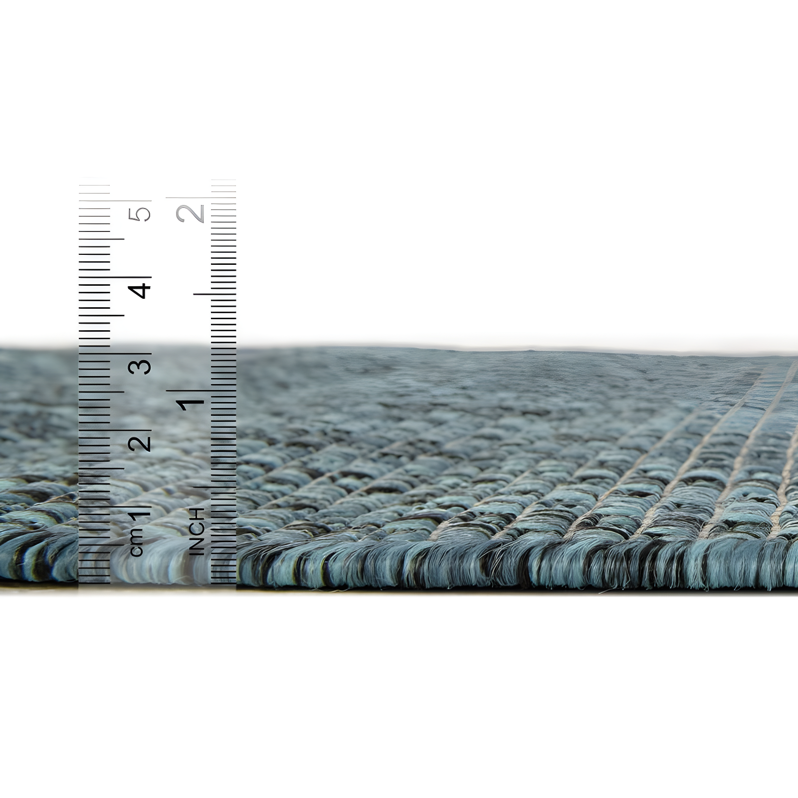 Unique Loom 8' 0 x 11' 4 Rectangle Indoor/Outdoor Solid Teal Area Rug