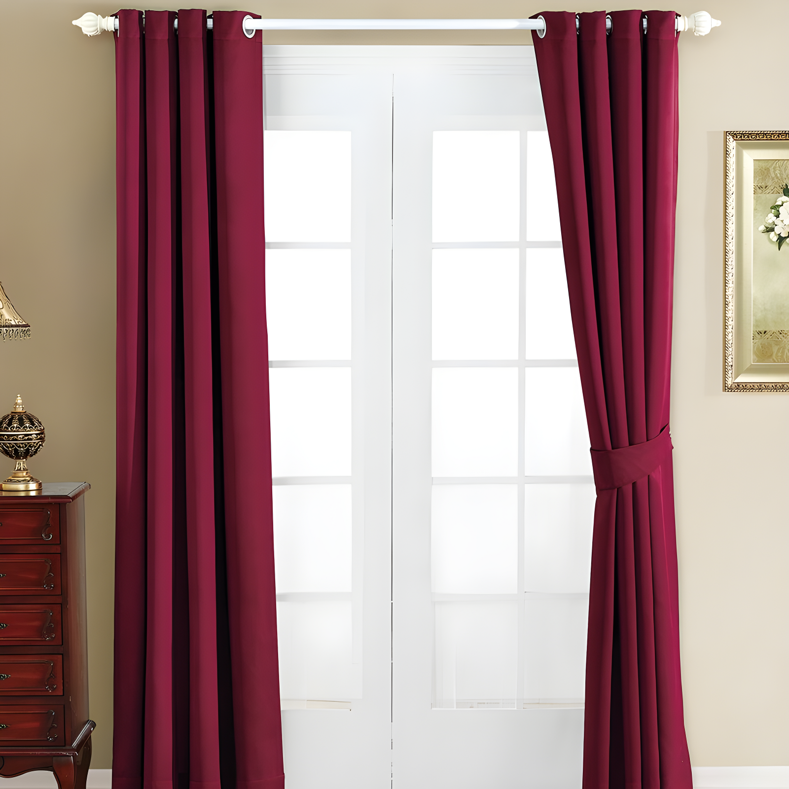 Home Soft Things Solid Blackout Curtain Panel (Set of 2)