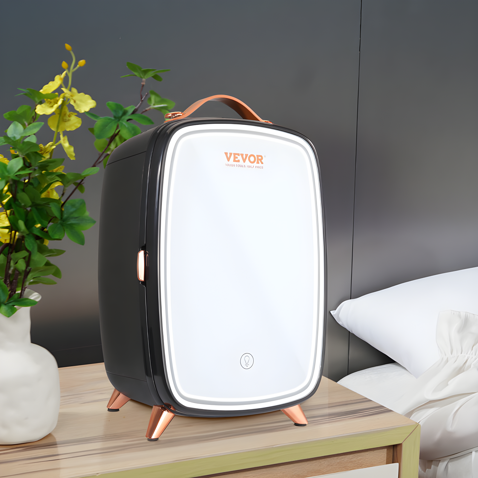 VEVOR 0.21 Cubic Feet Portable Countertop Mini Fridge