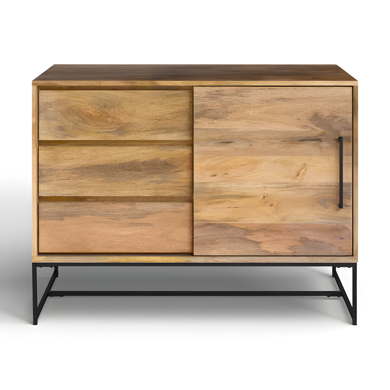 Ascent 40" Wide 3 Drawer Solid Mango Wood Server