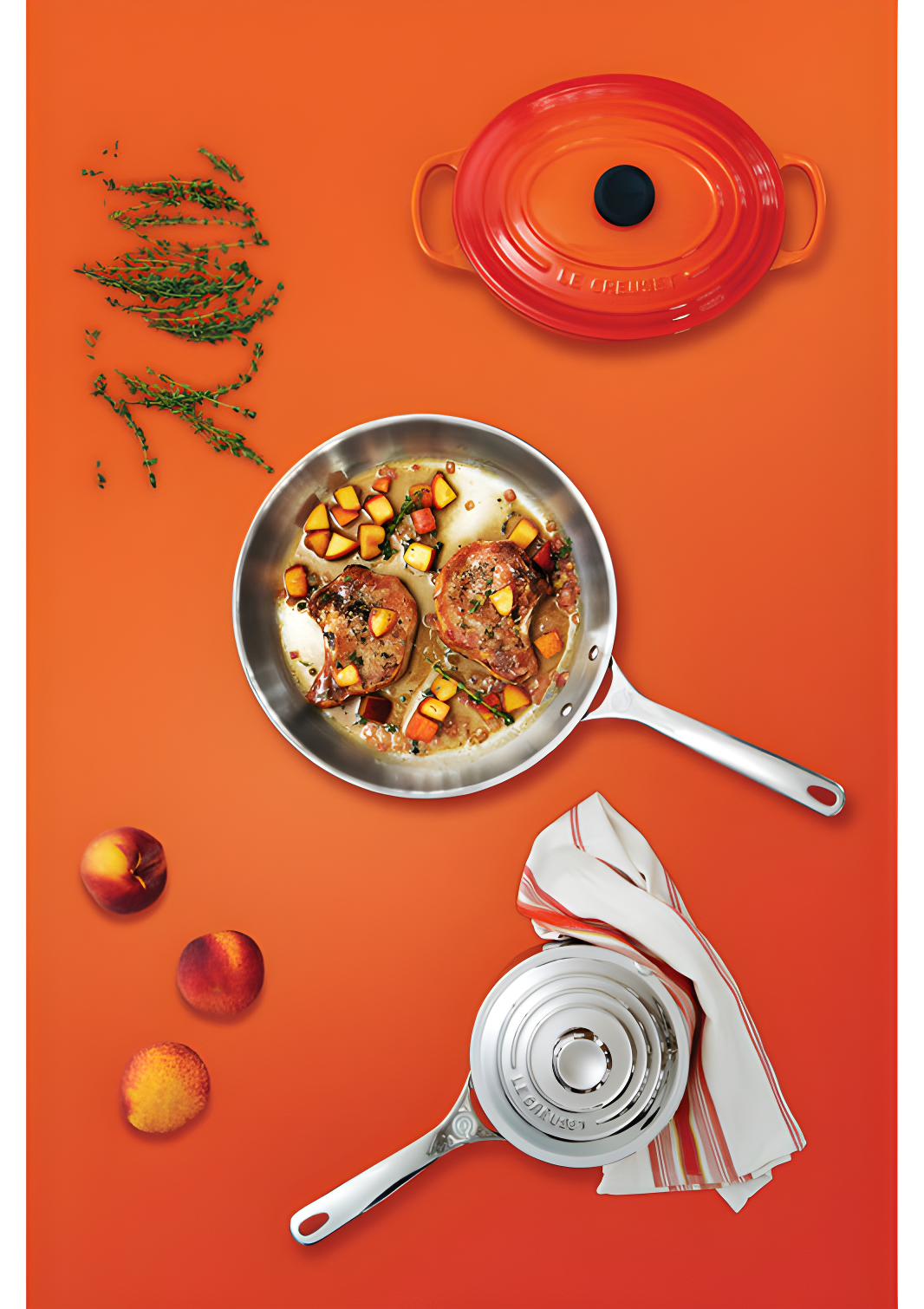 Le Creuset Enameled Cast Iron Oval Dutch Oven with Lid
