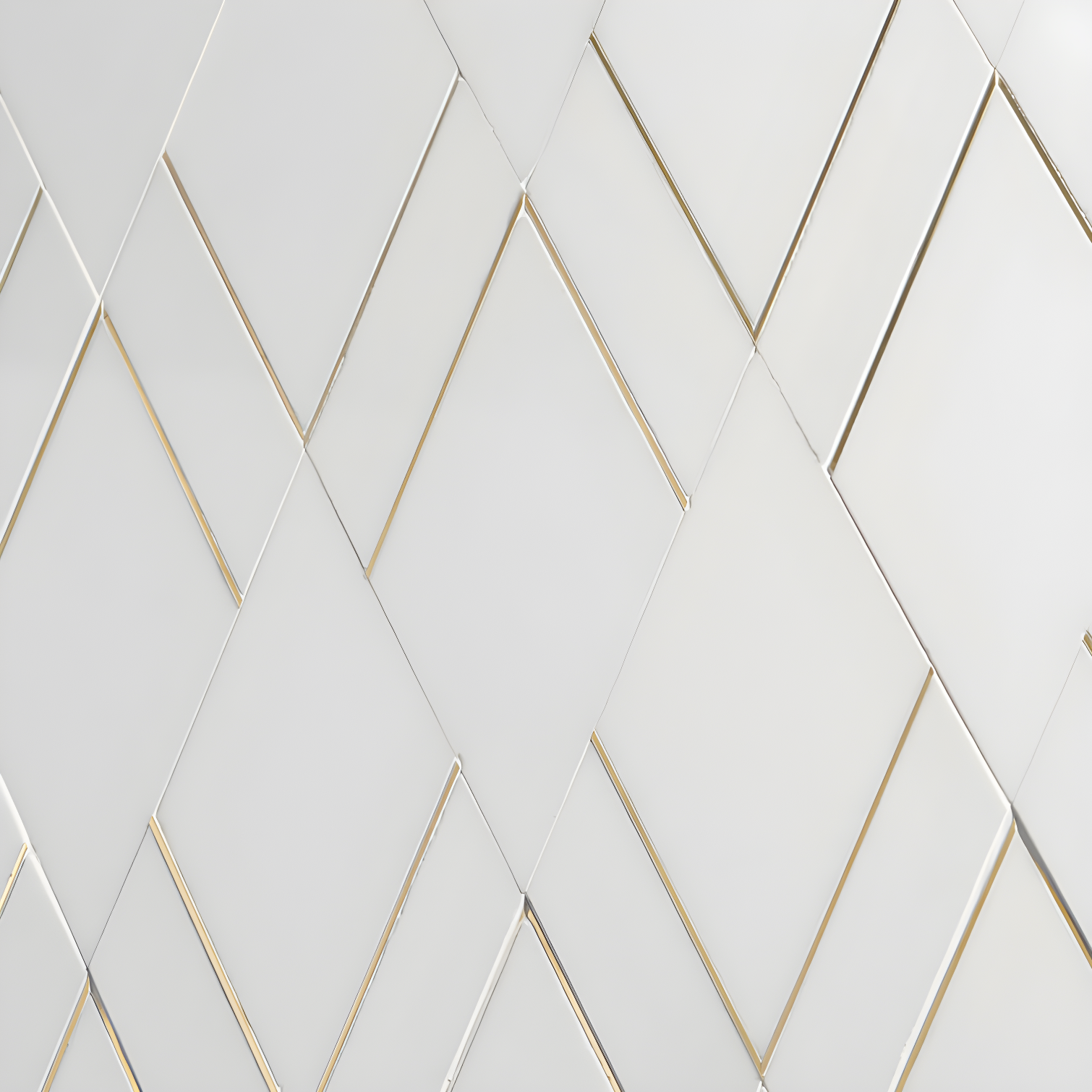 Mehko 11.81 in. x 14.96 in. Polished Marble and Brass Wall Tile