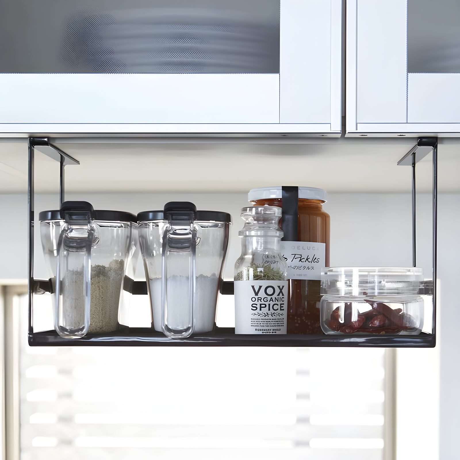 Yamazaki Home Yamazaki Home Under Shelf Spice Rack And Organizer For Kitchen Cabinets, Steel, Undershelf