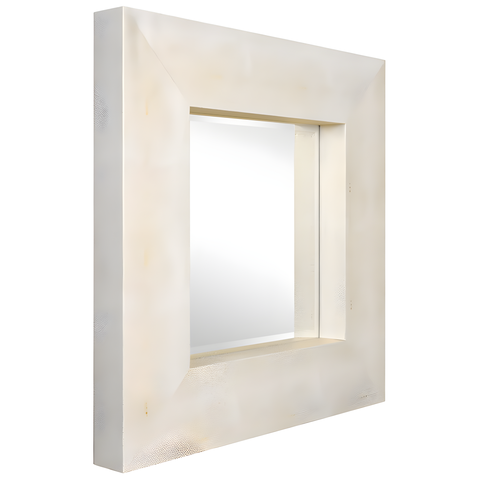 Empire Art Direct Square Leather Mirror