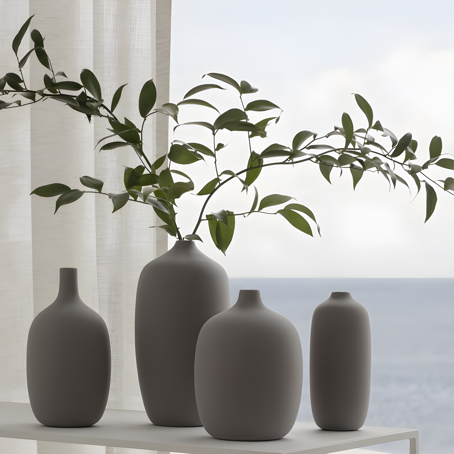 CEOLA Ceramic Table Vase 7.1''