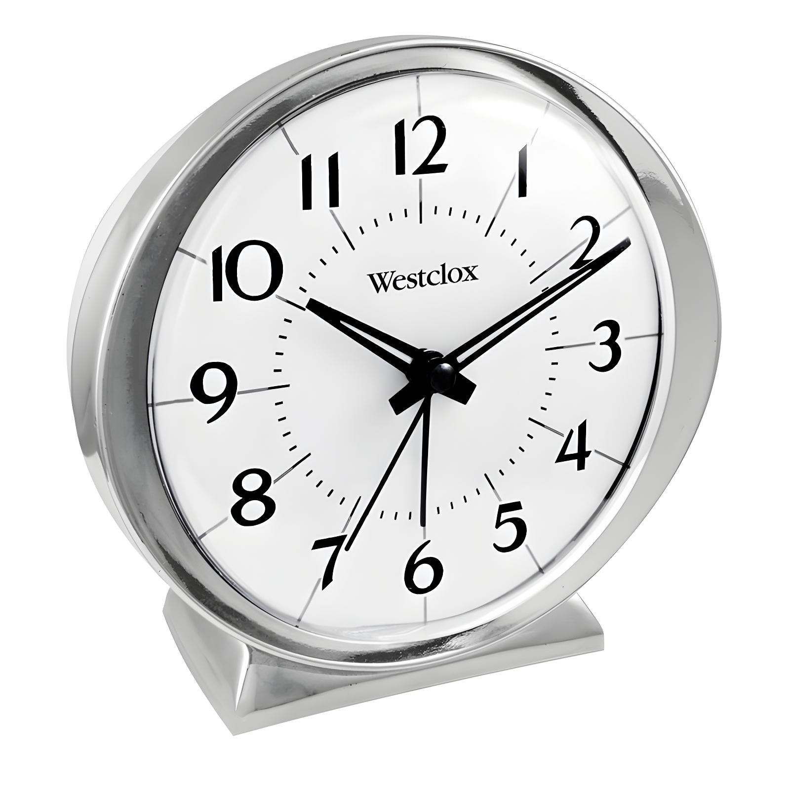 Westclox Clocks Babyben Glam Analog Metal Quartz Movement / Crystal Tabletop Clock with Alarm