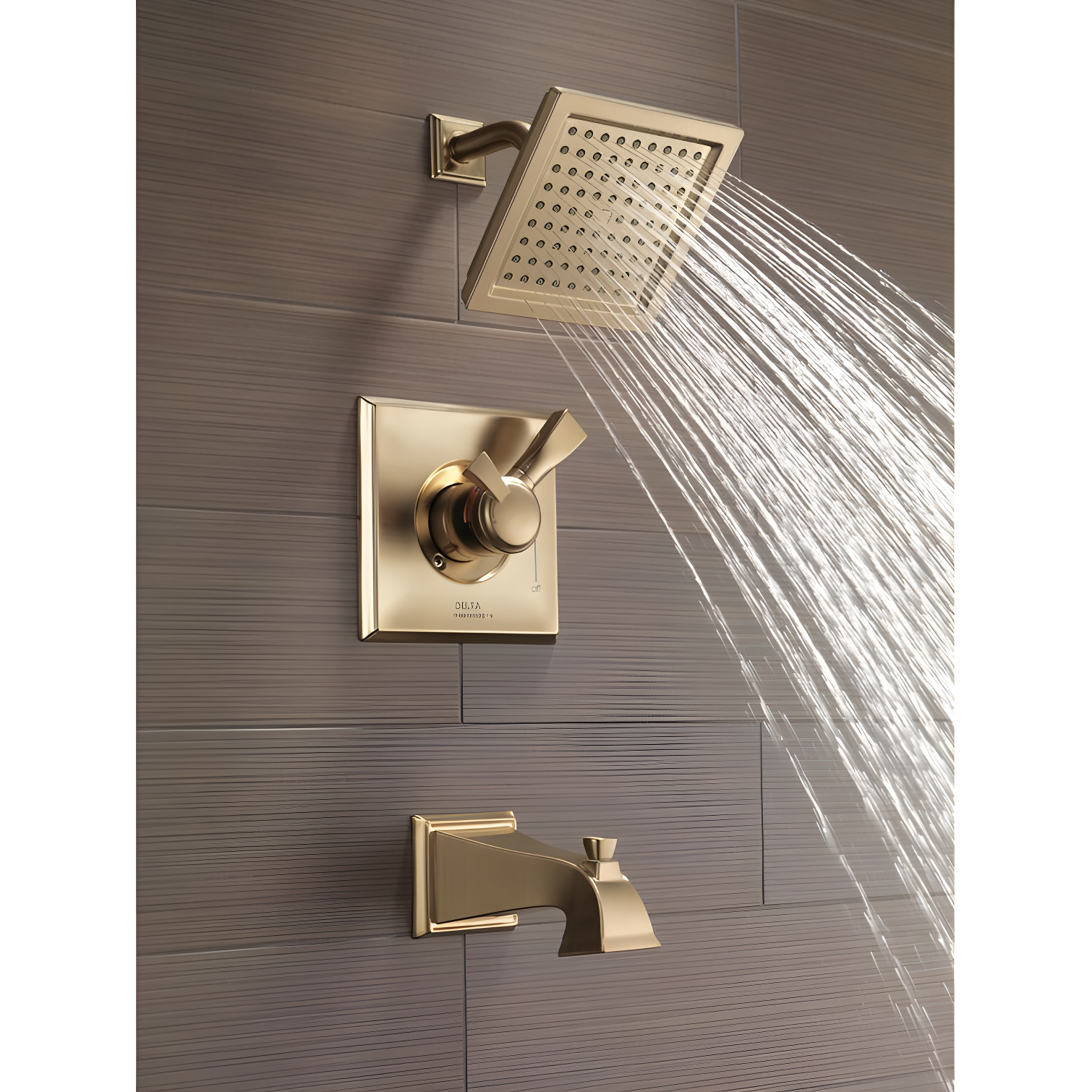 Dryden Tub and Shower Faucet with H2Okinetic Technology