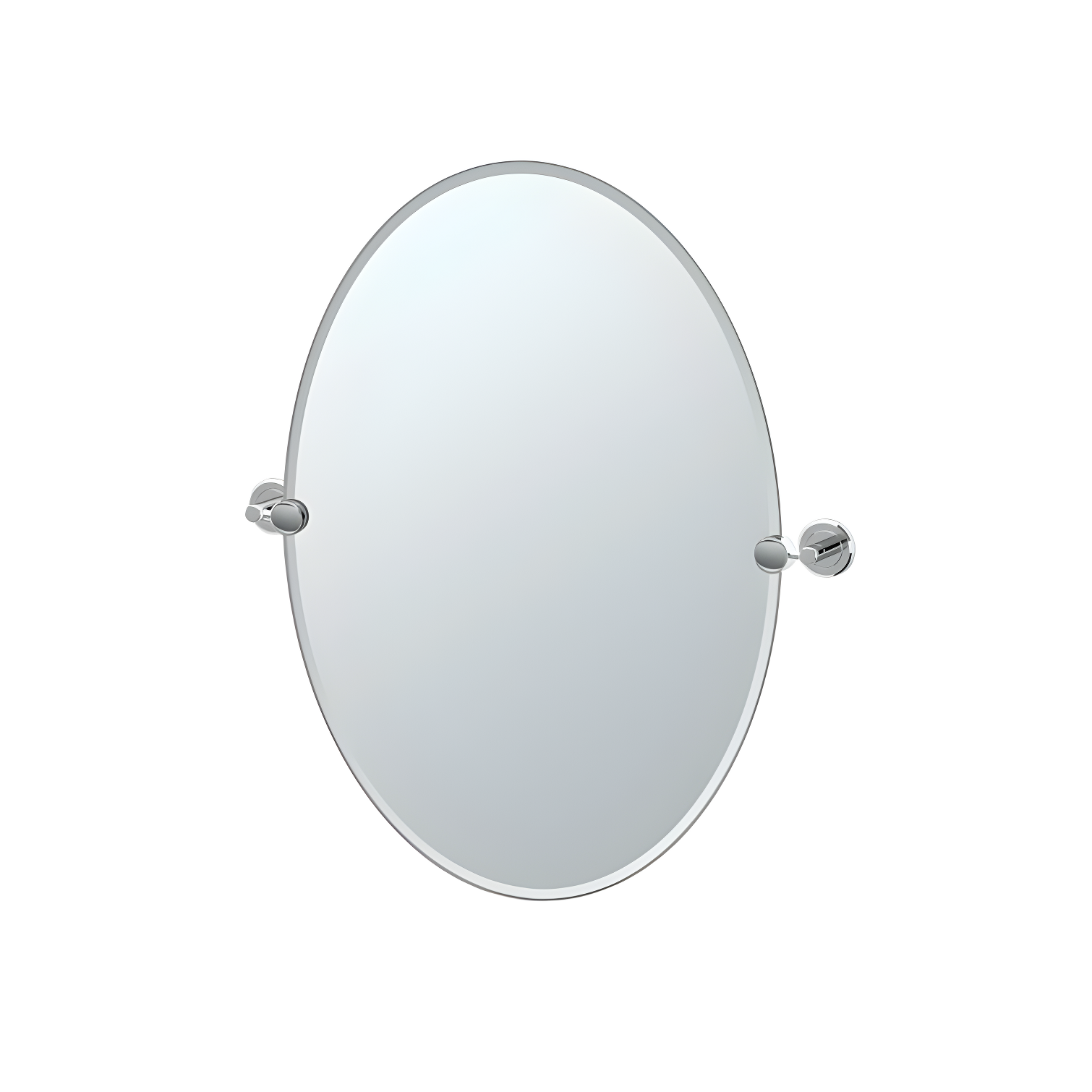 Latitude II Frameless Oval Wall Mirror | Bathroom Vanity Mirror