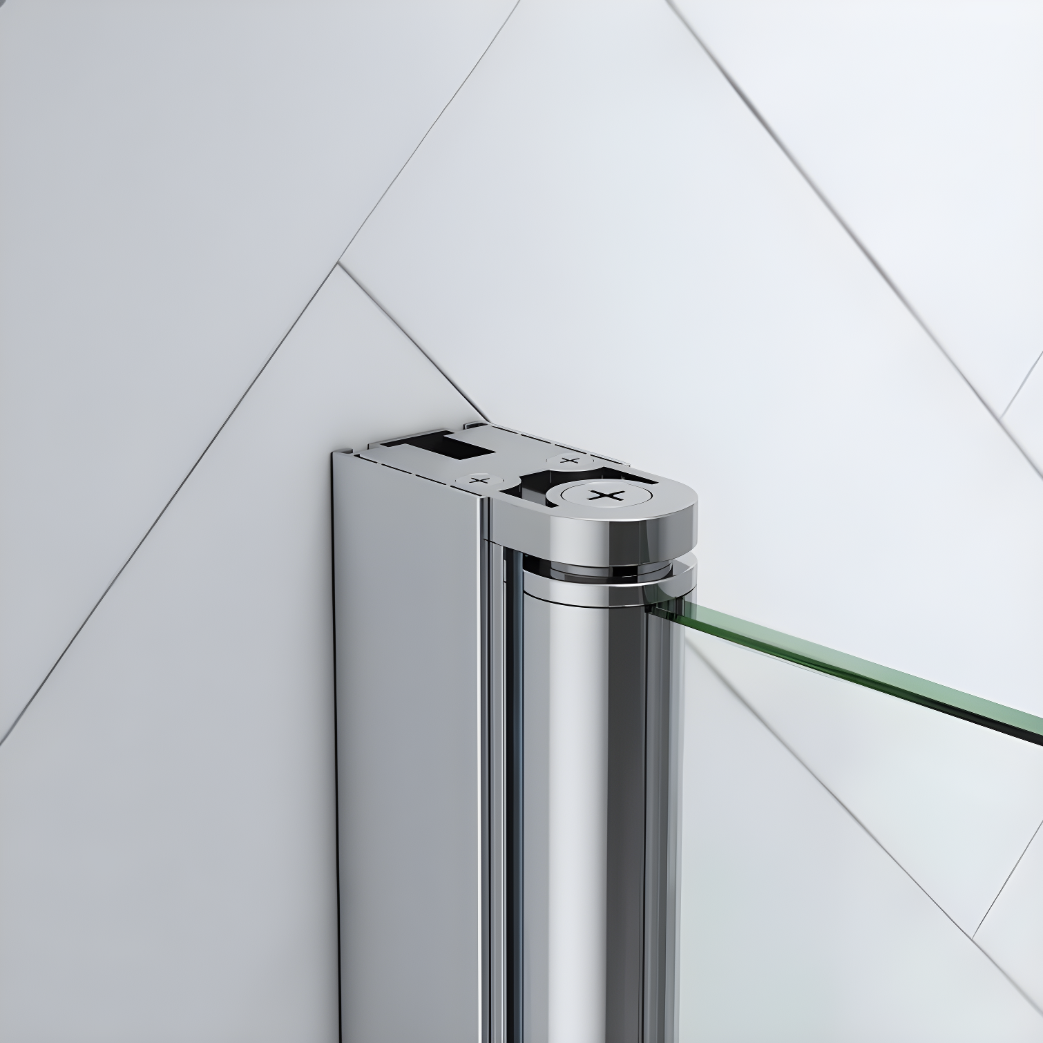 Endless Pasadena 40" W x 72" H Corner Frameless Shower Kit, Door, Panel, Base, Shelves