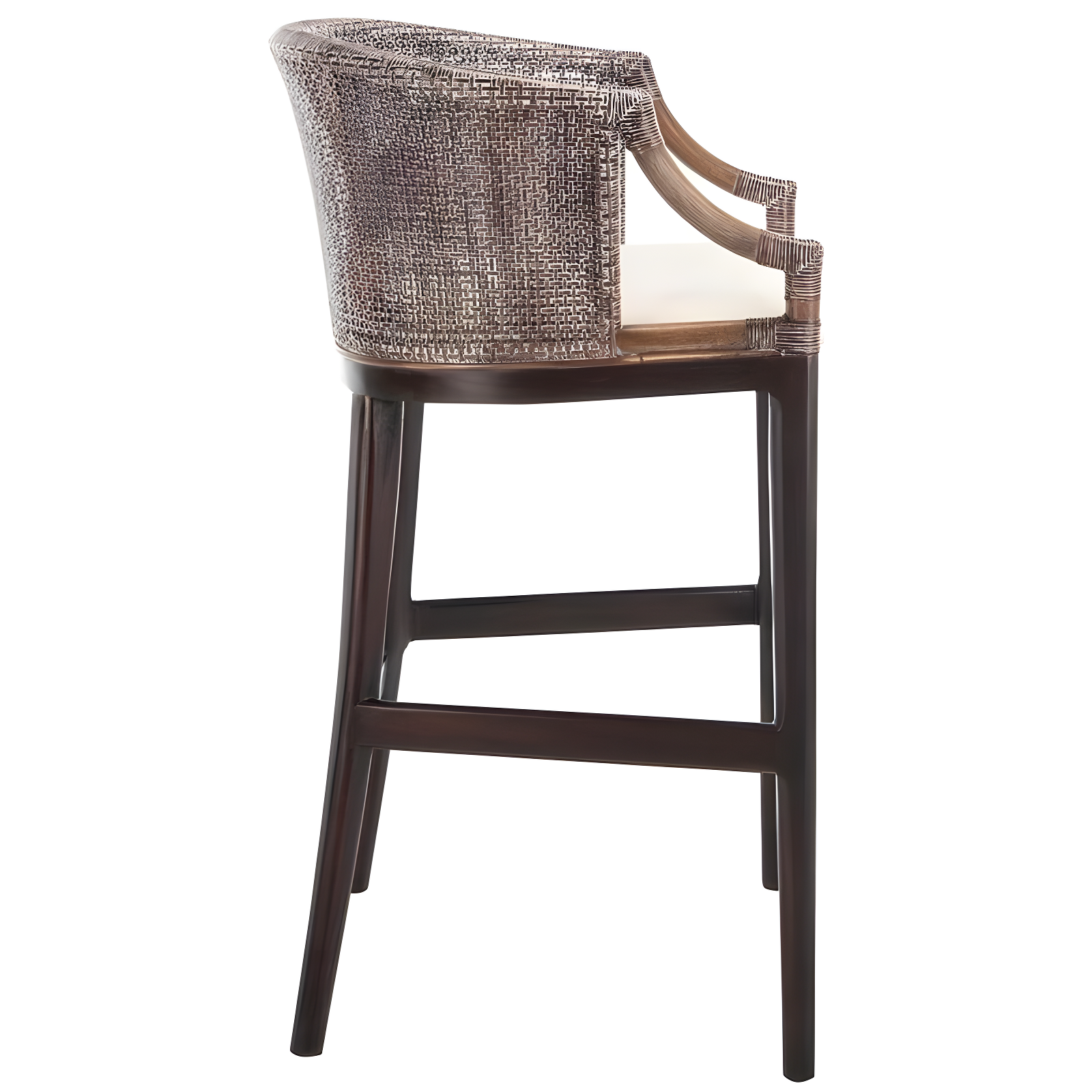Brando Bar Stool - Brown/White - Safavieh