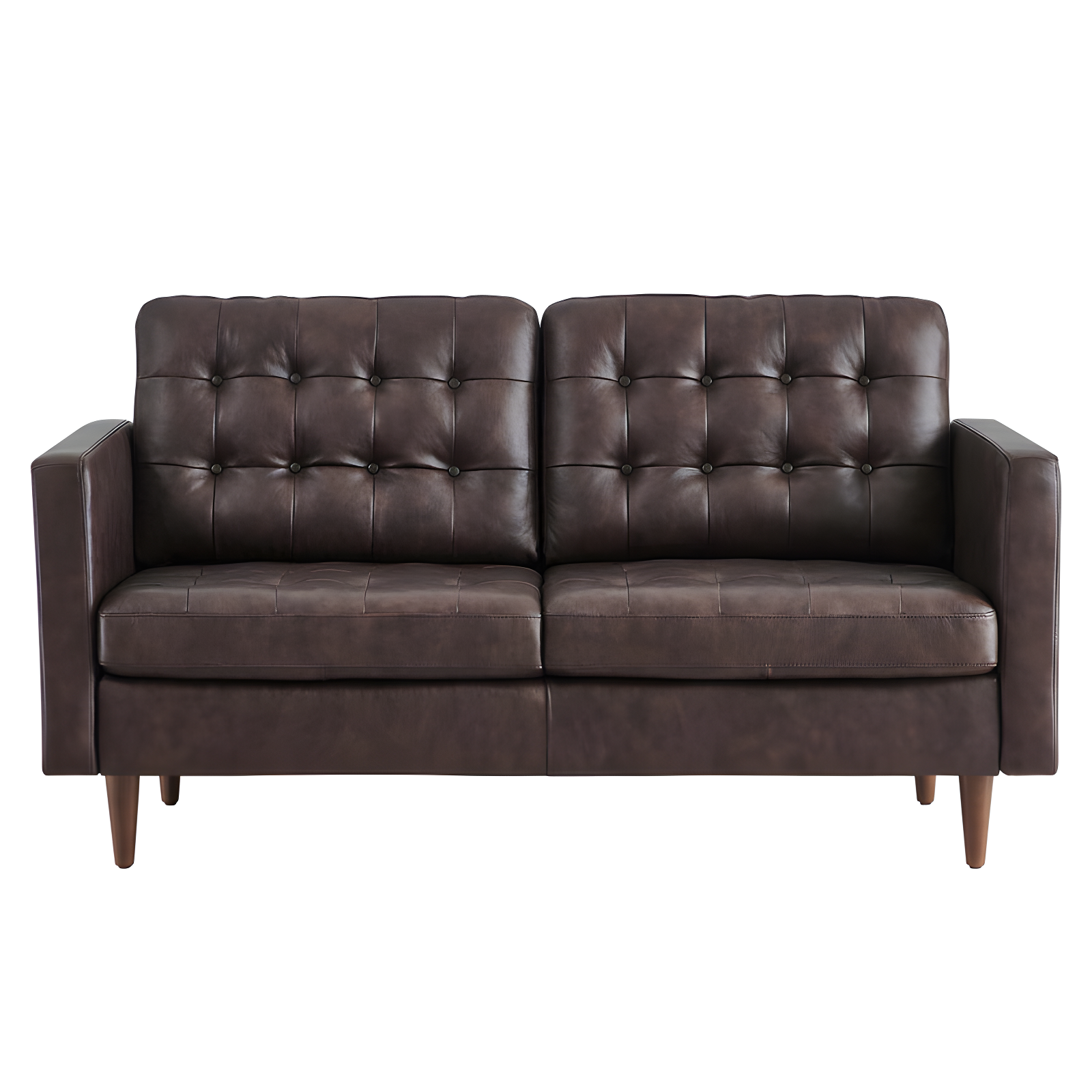 Modway Exalt Tufted Leather Loveseat