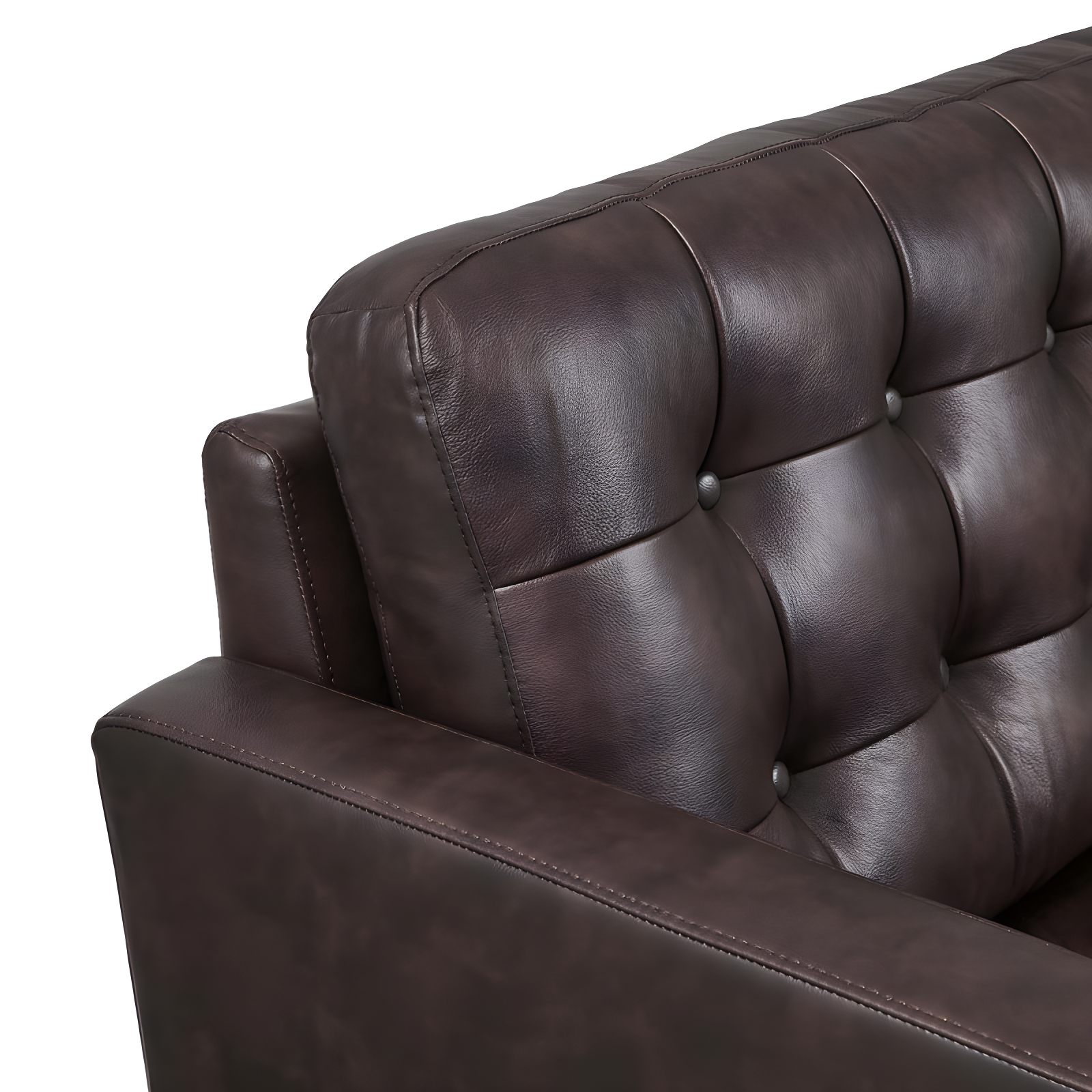 Modway Exalt Tufted Leather Loveseat