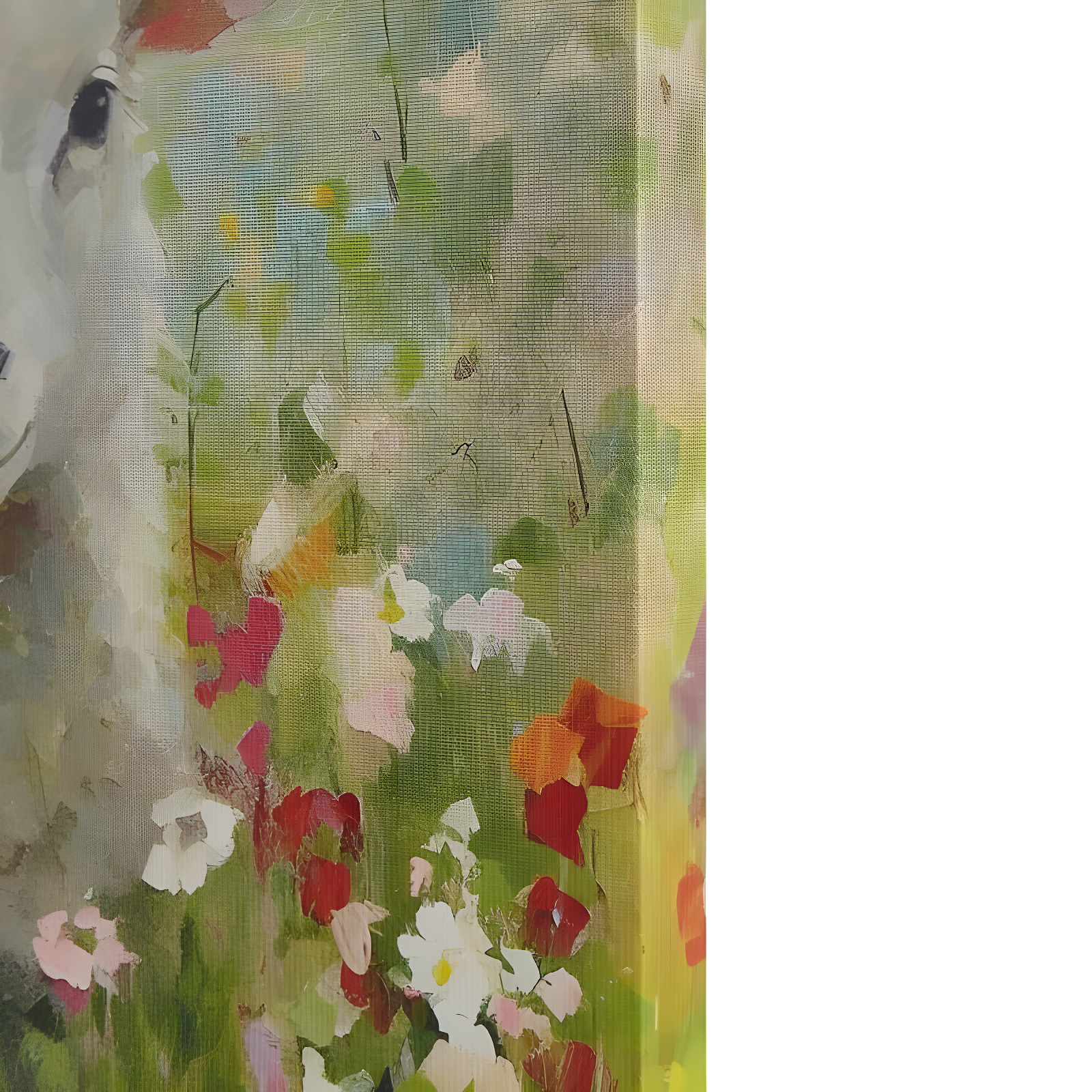 Madison Park 16"x16" Sunshine Happy Farm Animals Canvas Wall Decor Art Lamb Green: Tessa Kane, Indoor, Farmhouse Style