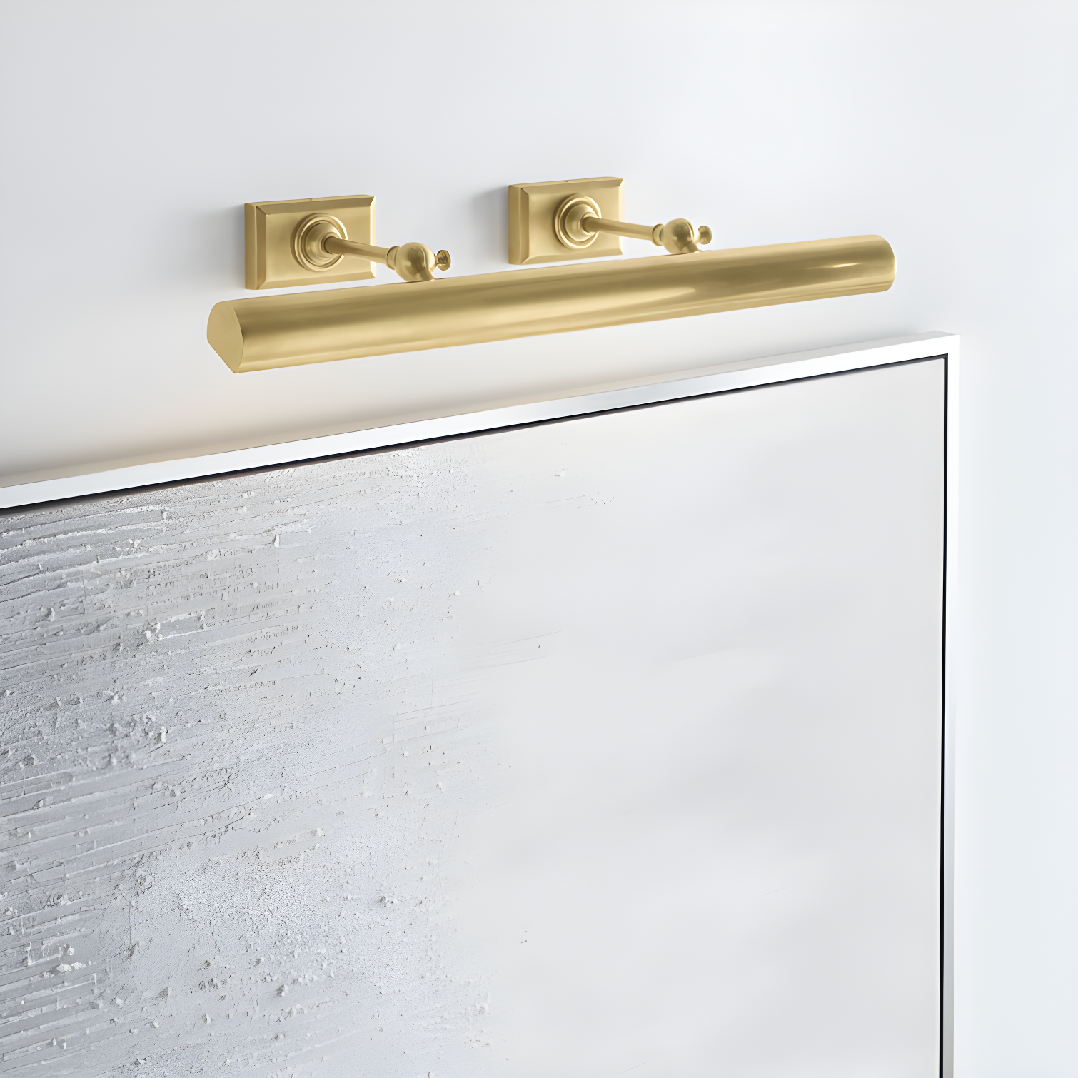 Antique Brass 24" Dimmable Electric Wall Light